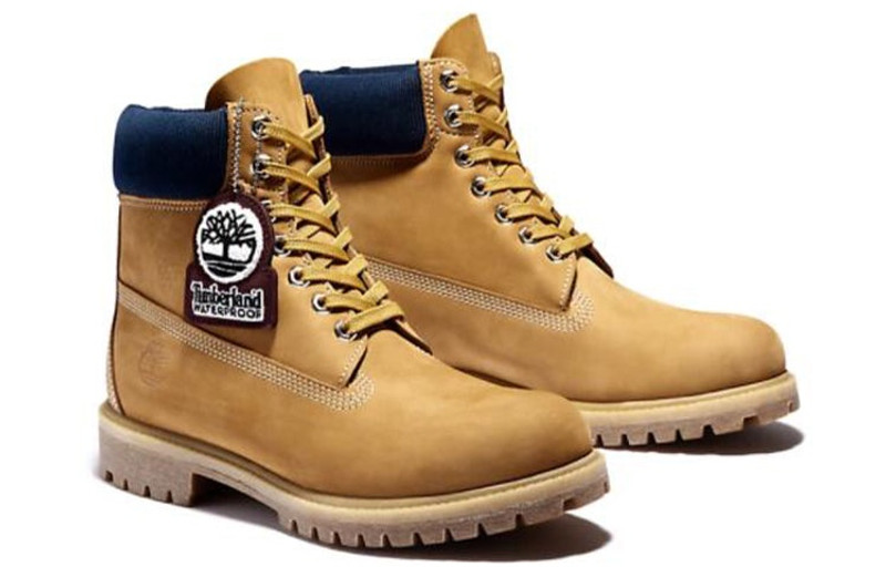 Timberland Timberland 6 Inch Premium Waterproof Boots 'Wheat Nubuck Blue Collar' A2DVF231 outlook