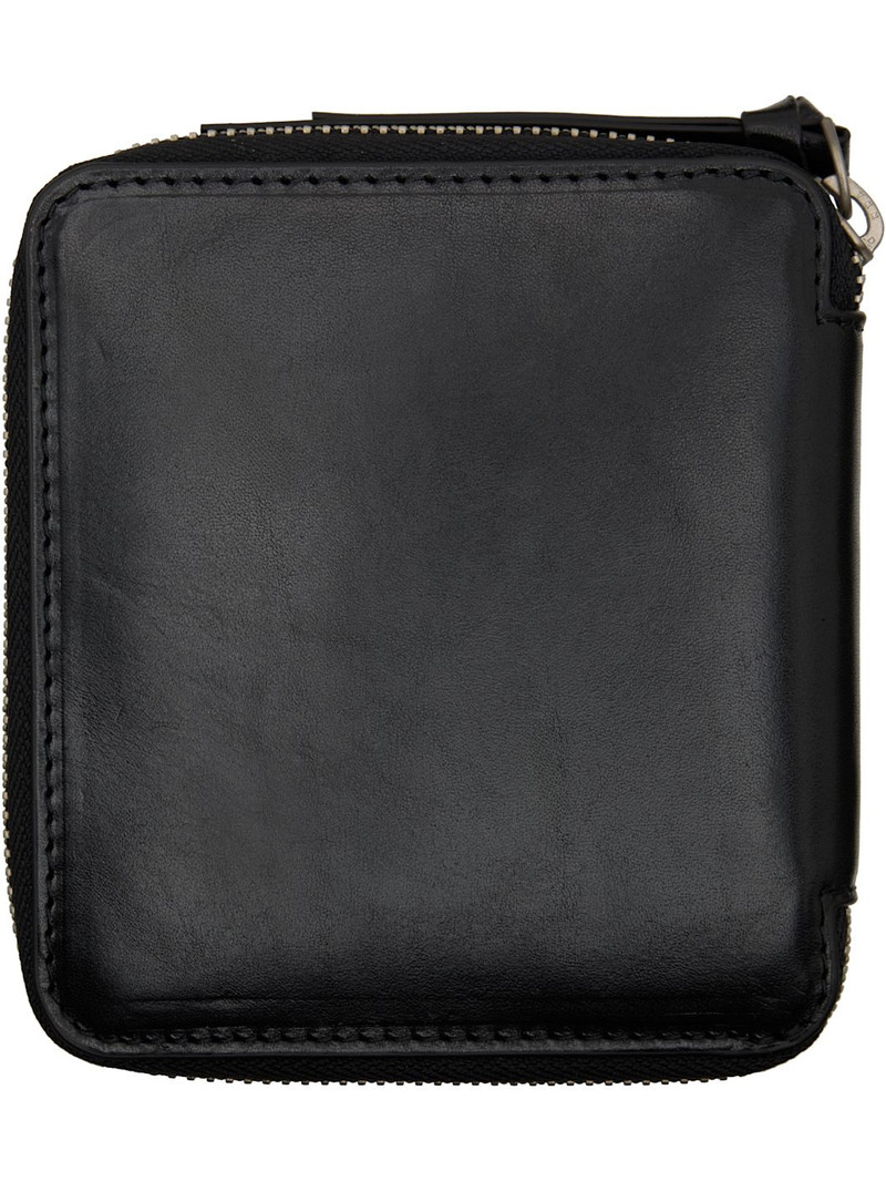 Dries Van Noten Black Square Zip Wallet outlook