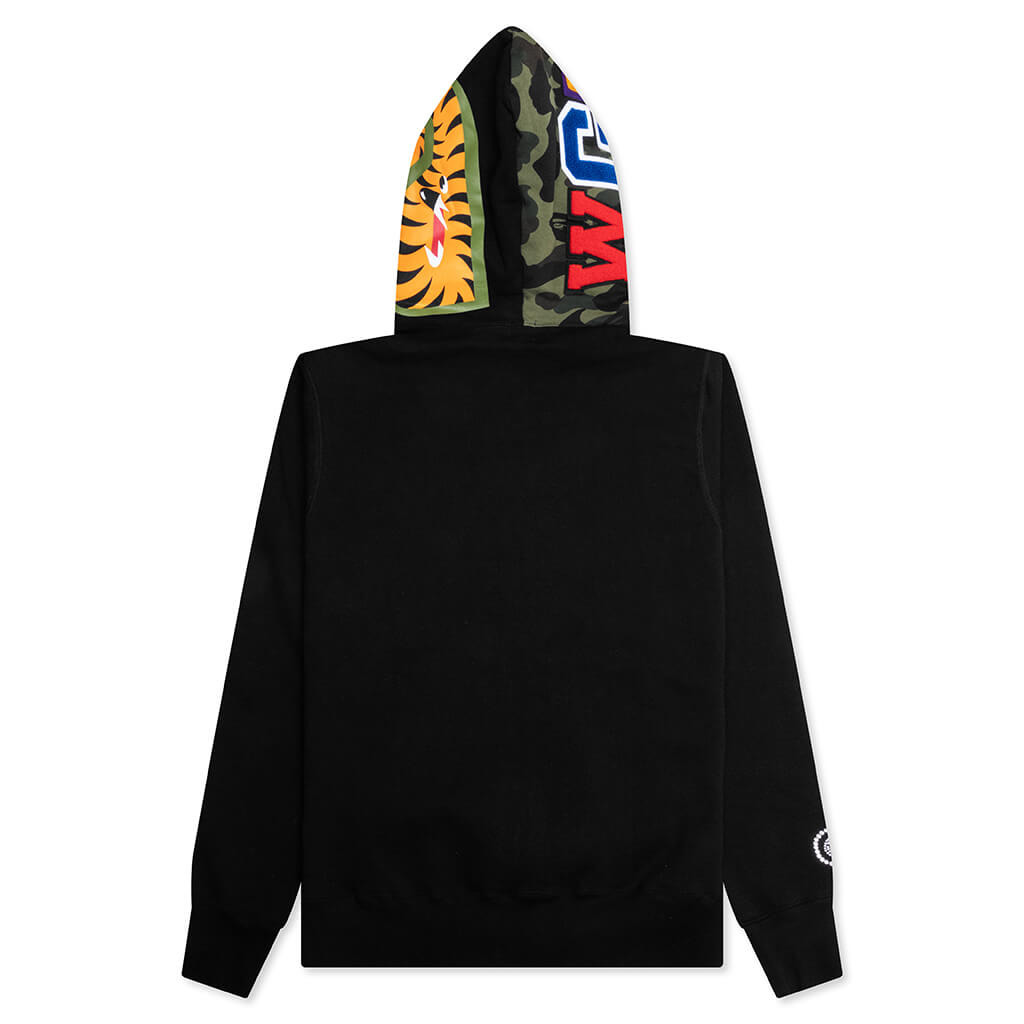 1ST CAMO SWAROVSKI SHARK FULL ZIP HOODIE - BLACK - 2
