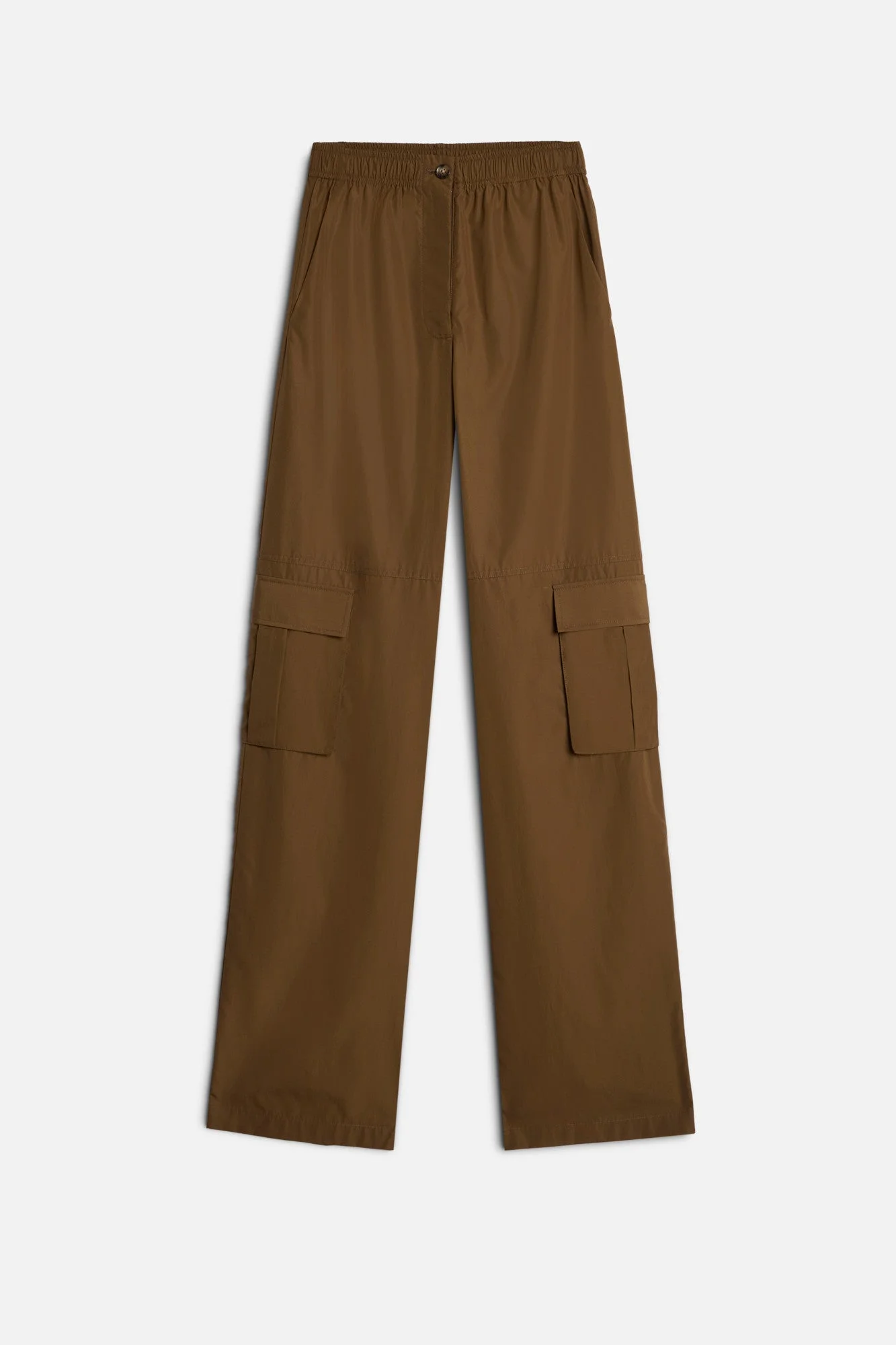 CARGO WIDE LEG PANT in Poplin Toffee - 1