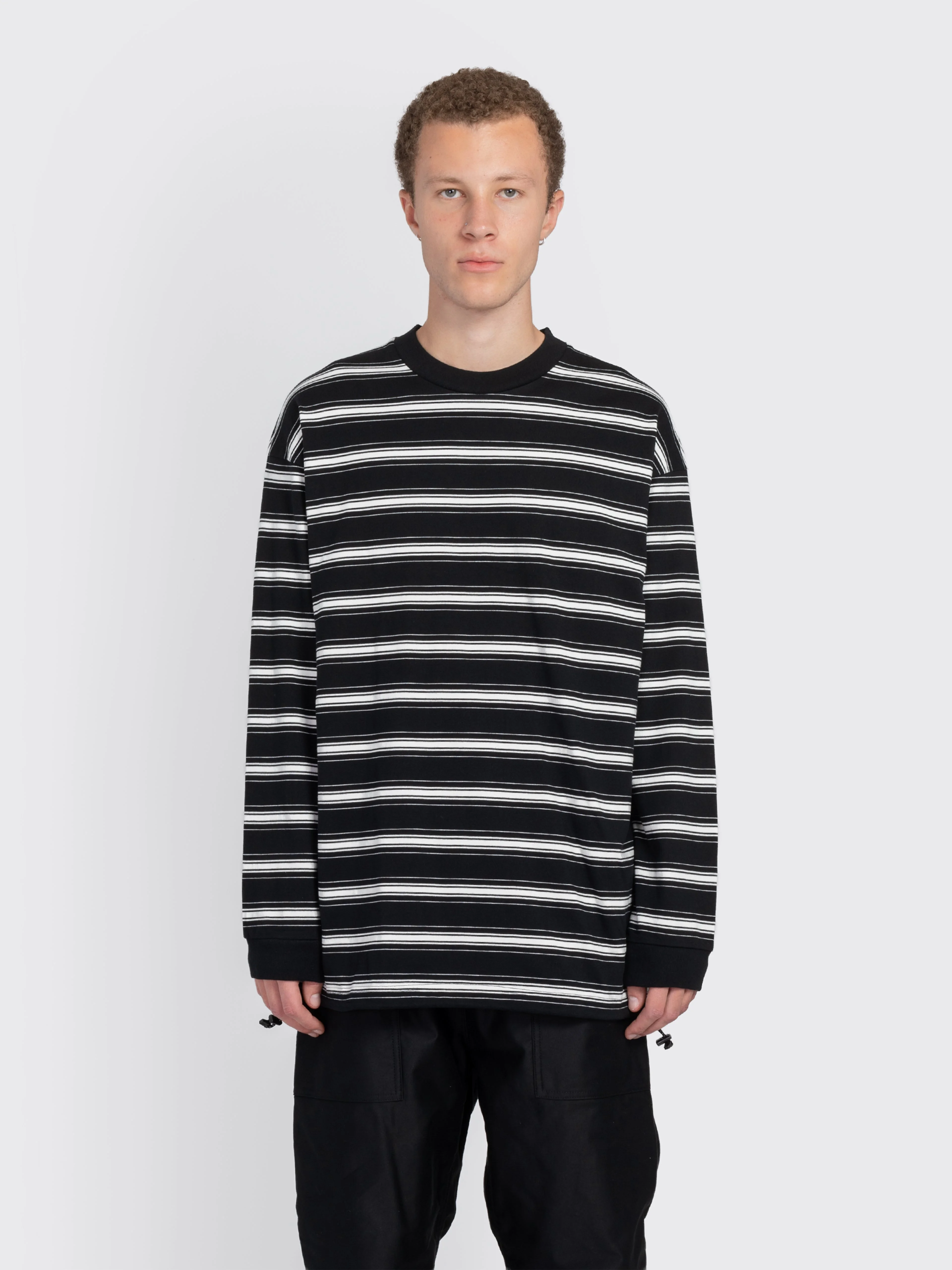 Crewneck Striped LS T-Shirt - 1