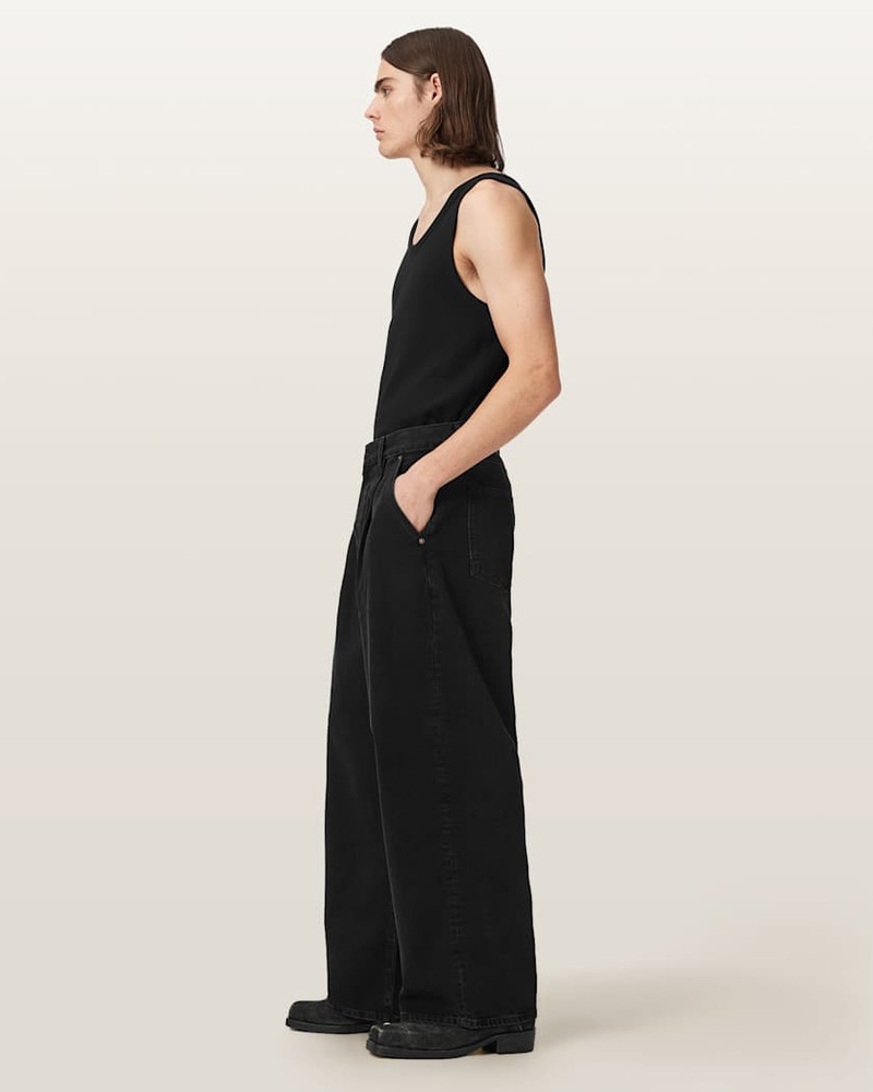 DAZE PLEATED WIDE LEG JEANS 6