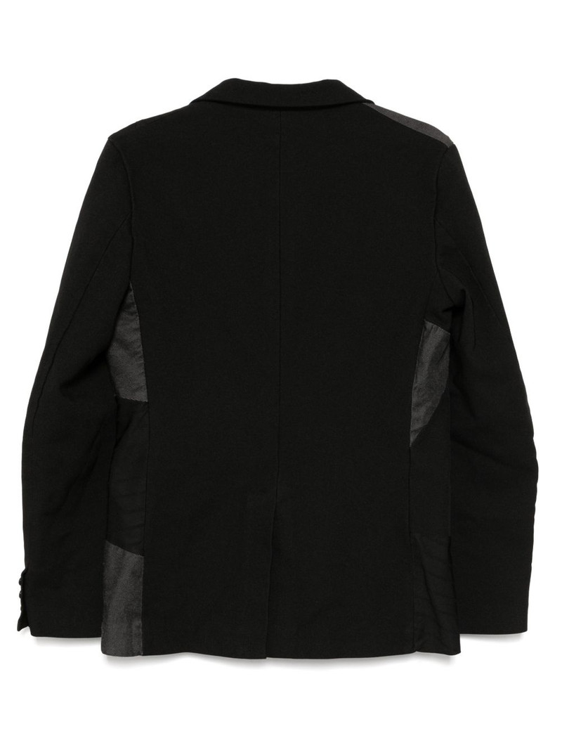 BLACK COMME des GARÇONS patchwork blazer outlook