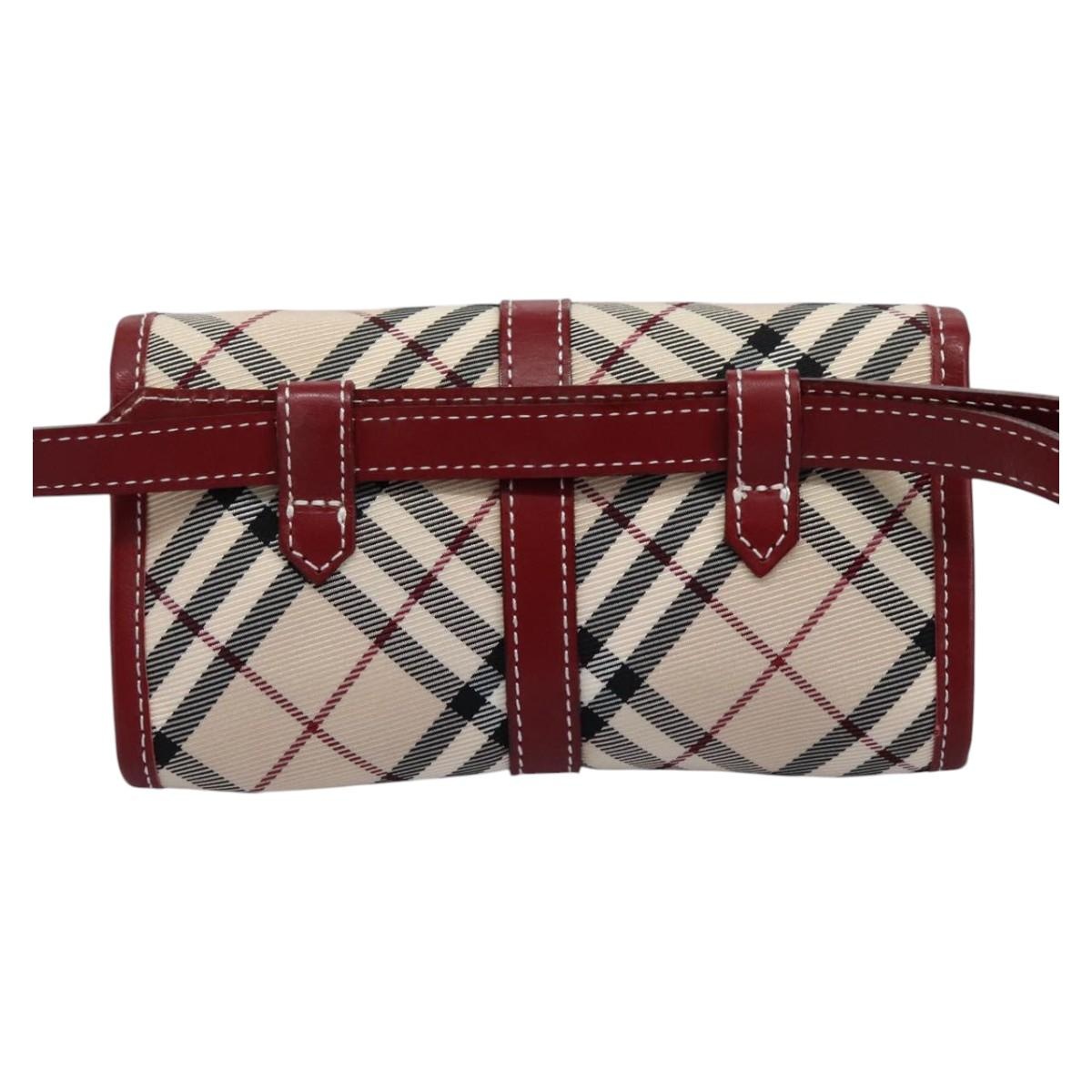 Burberry Nova Check Blue Label Waist Bag Canvas Beige - 2