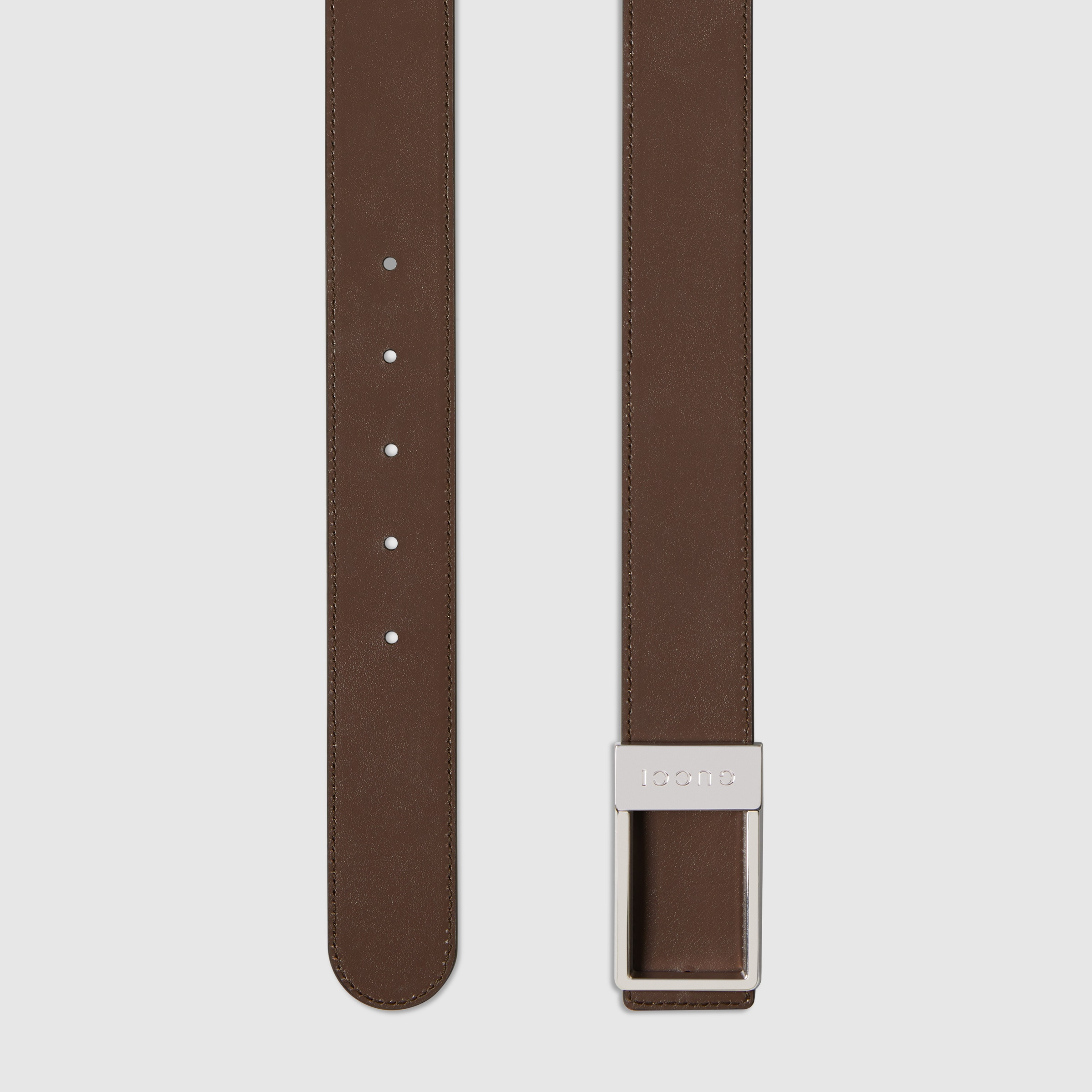 Reversible belt with rectangular buckle - 6