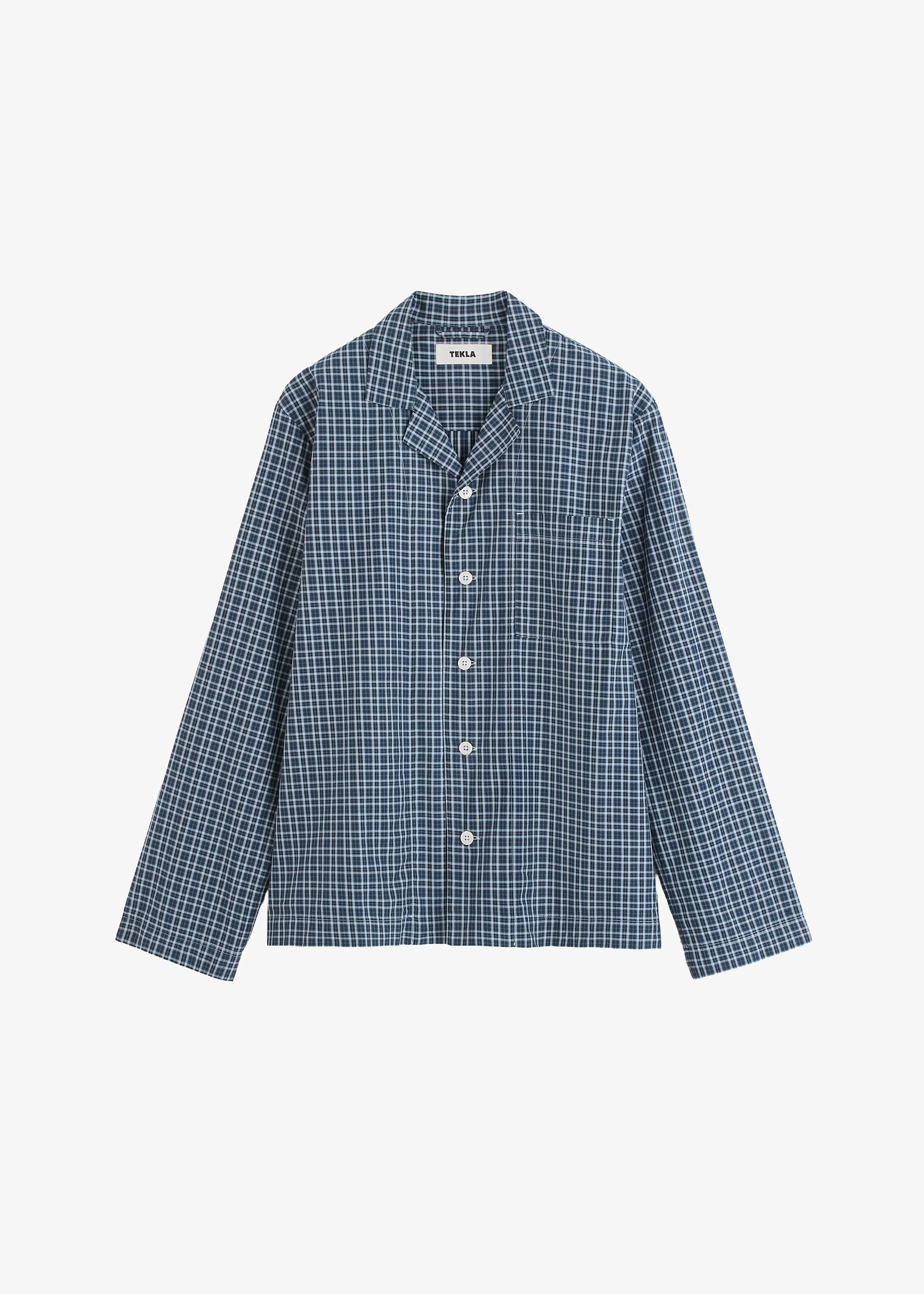 Tekla Fine Twill Long-Sleeved Shirt - Lanegan Checks - 1