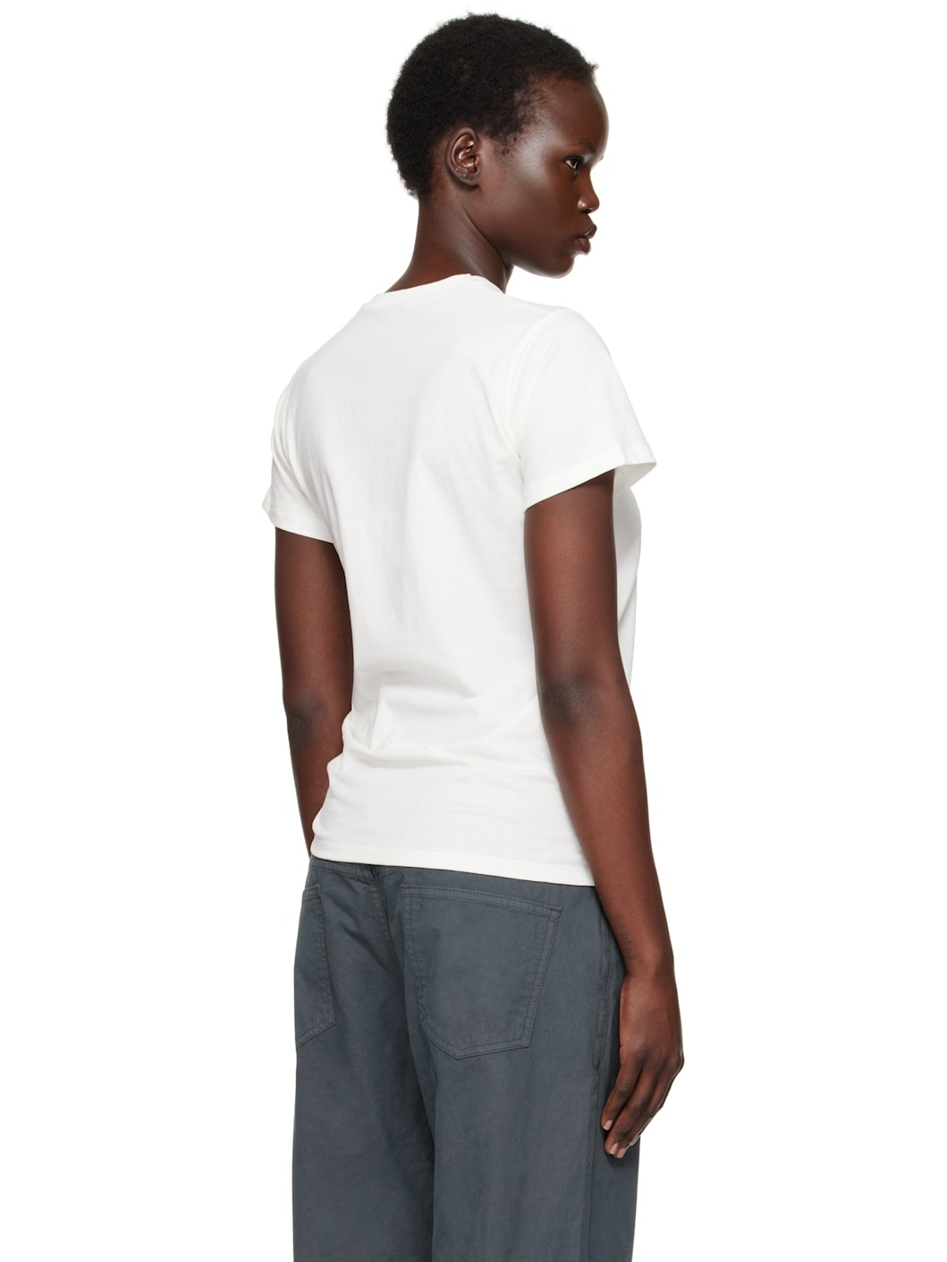 White Regenerative Cotton T-shirt - 3