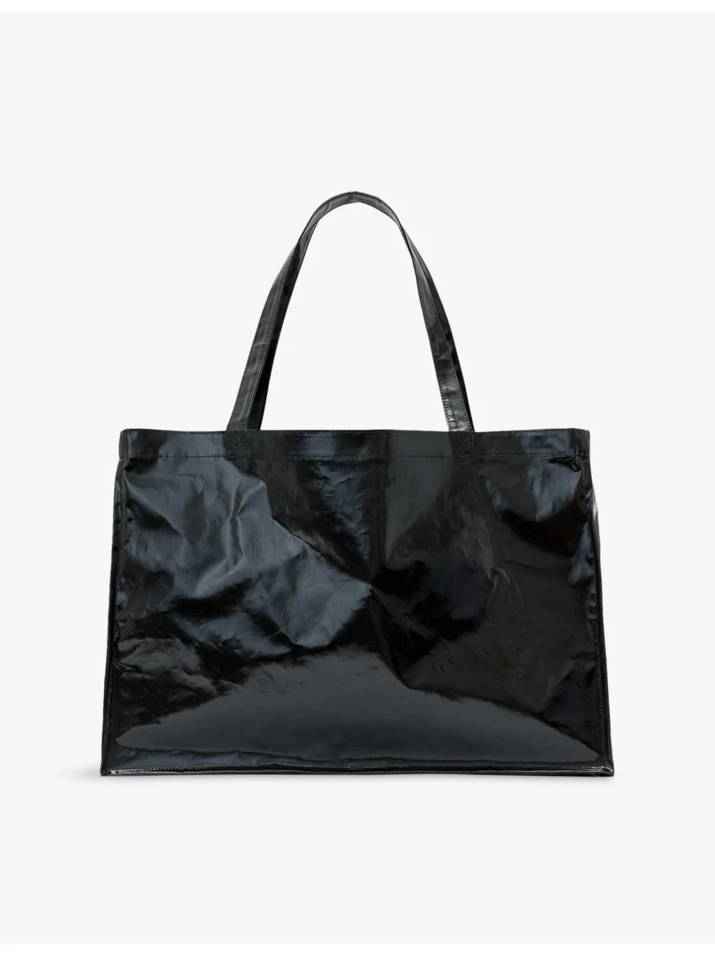 Oversized Coated Cotton Tote Bag - 1