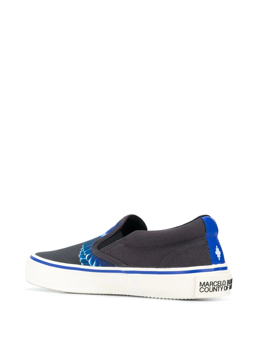 Wings-print slip-on sneakers - 3