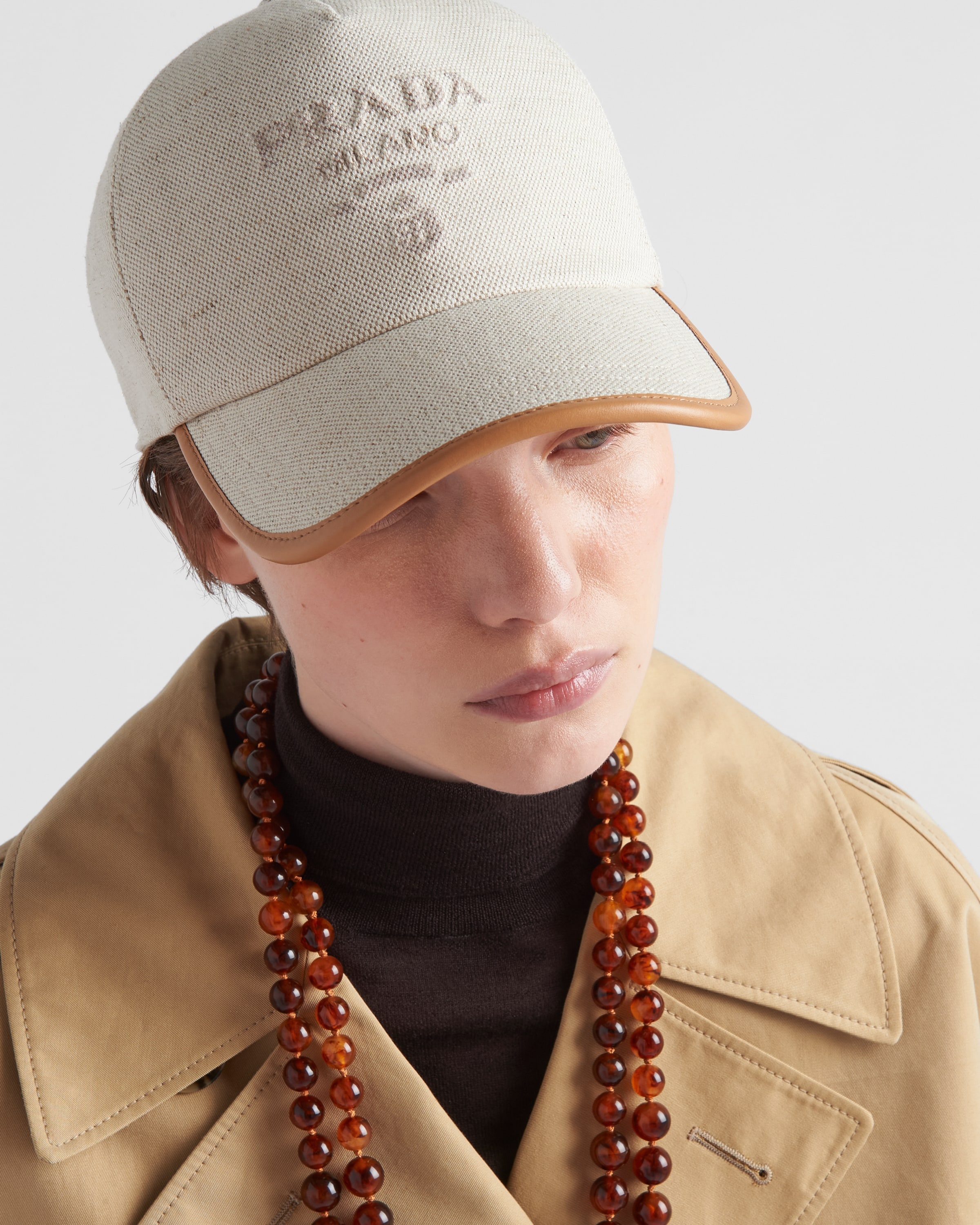 Linen blend baseball cap - 2
