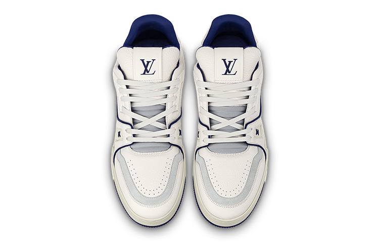 LOUIS VUITTON LV Trainer Sneakers 'White Navy' 1ABNIH - 2