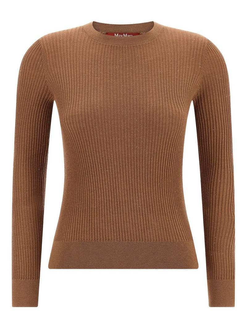 Marabu sequin-embellished ribbed sweater 1