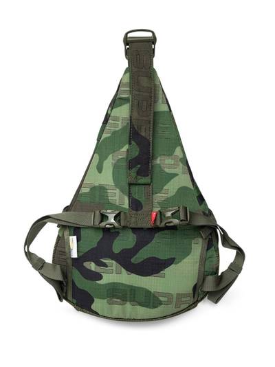 Supreme camouflage-print sling bag outlook