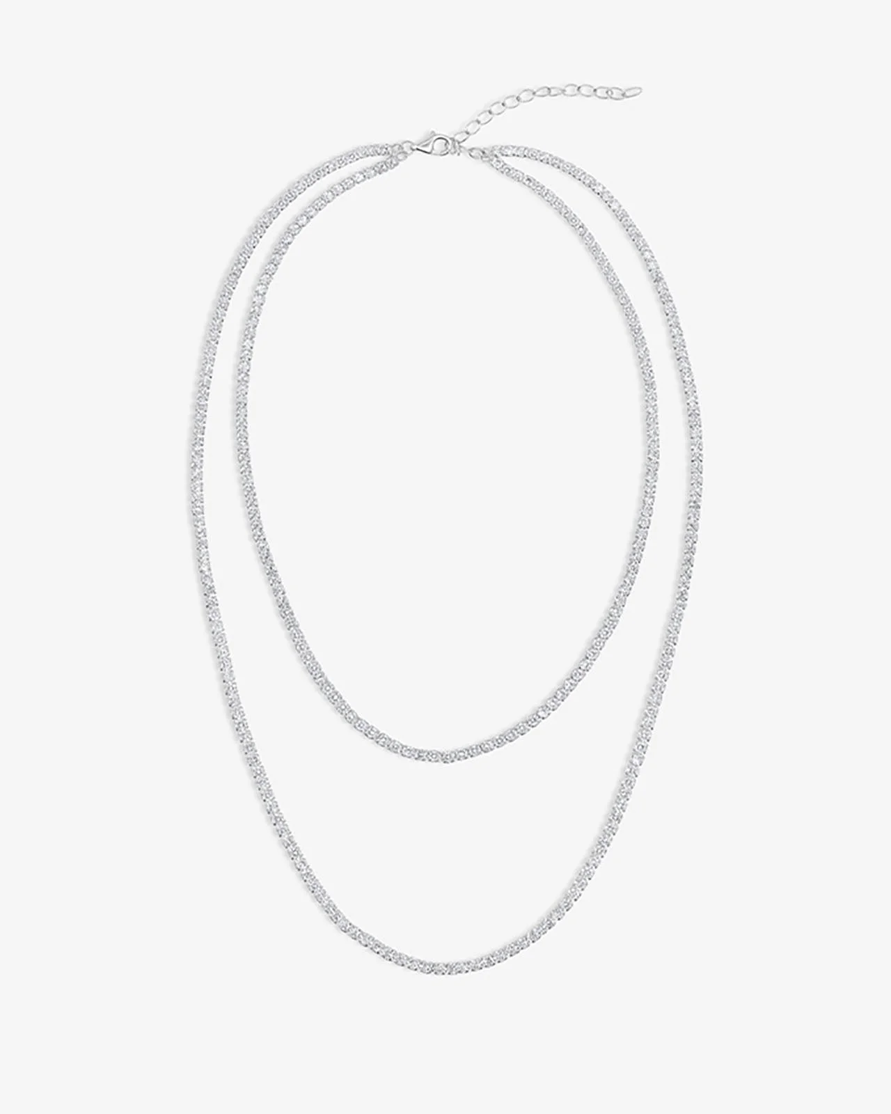 Shashi Layered Tennis Necklace - 1