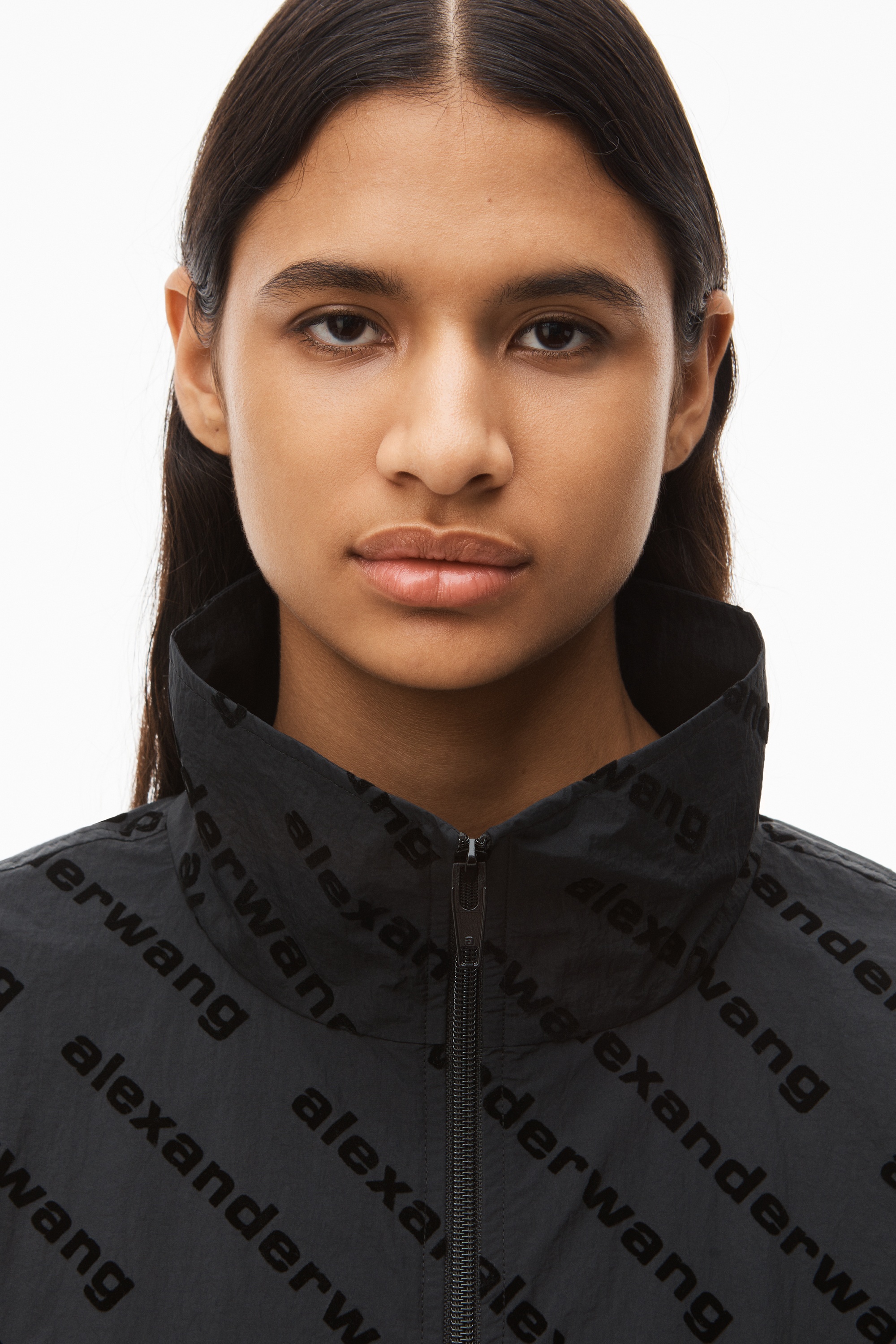 LOGO TRACK JACKET IN CRINKLE NYLON - 5