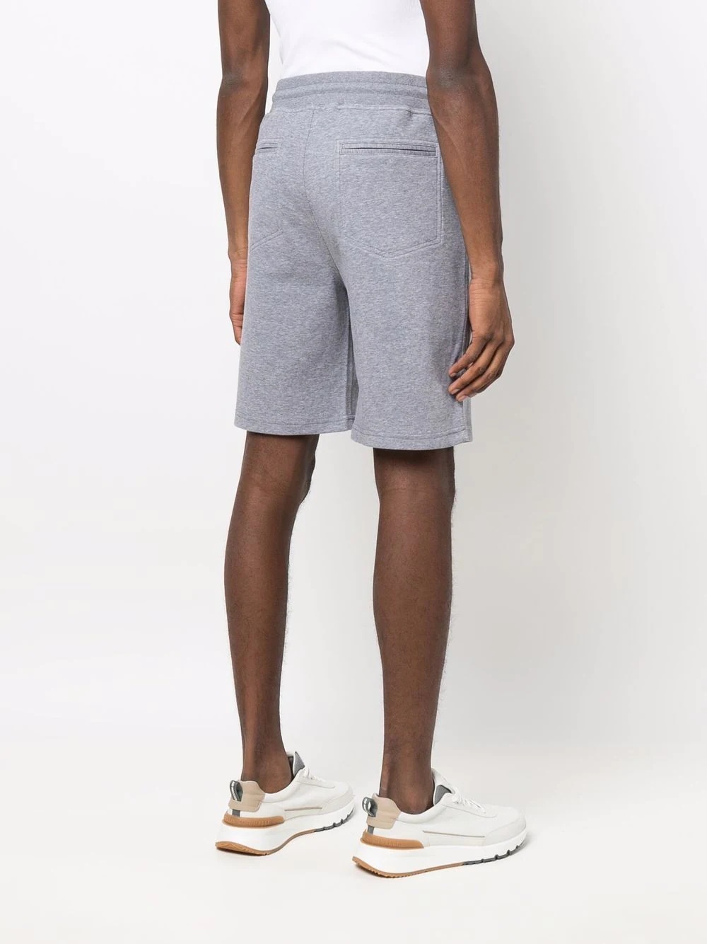 knee-length track shorts - 4