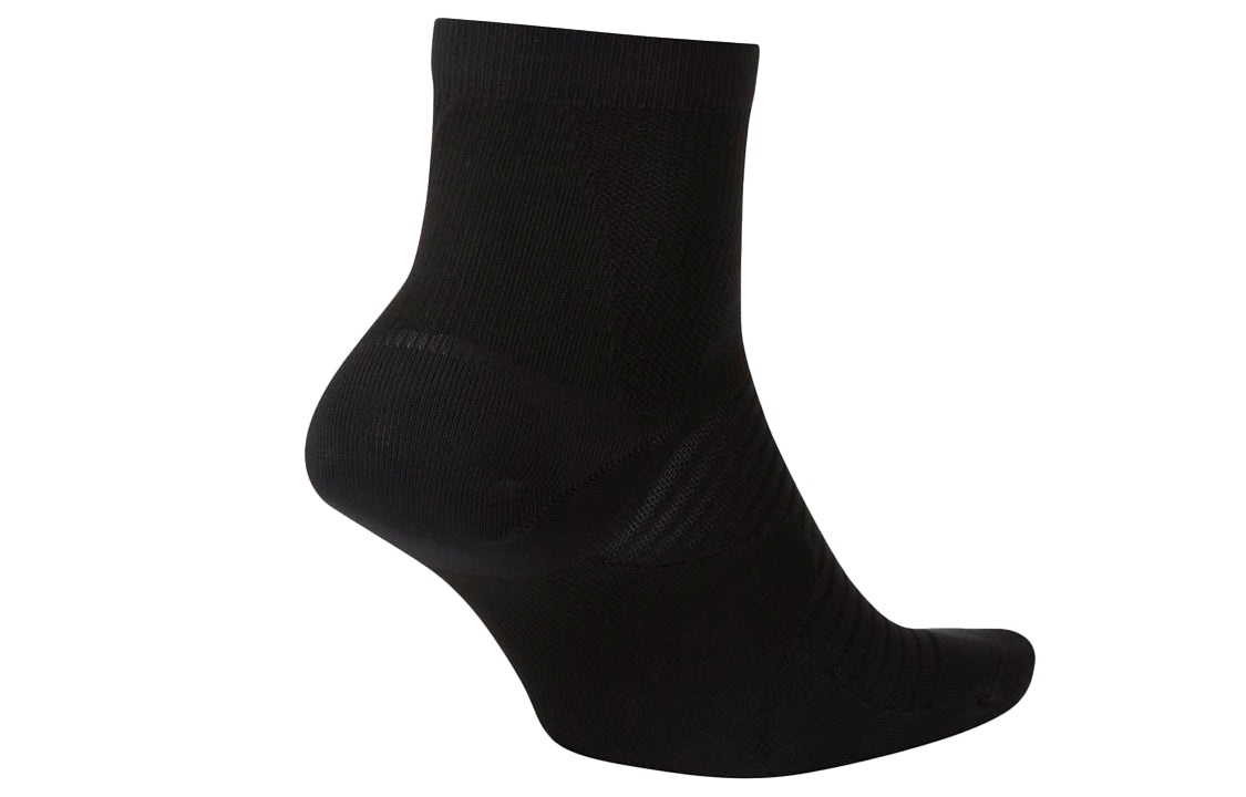 Nike Spark Lightweight Solid Color logo Sports Training Mid Calf Socks One Pair Black SK0049-010 - 2