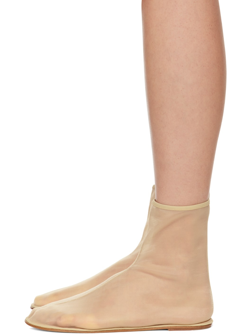 Beige Sock Boots - 3