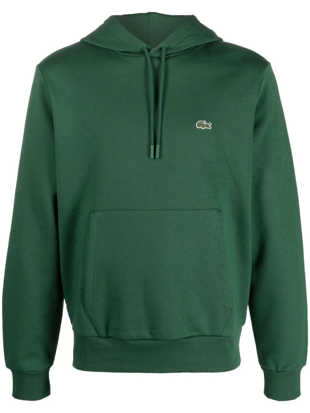 logo-patch drawstring hoodie - 1