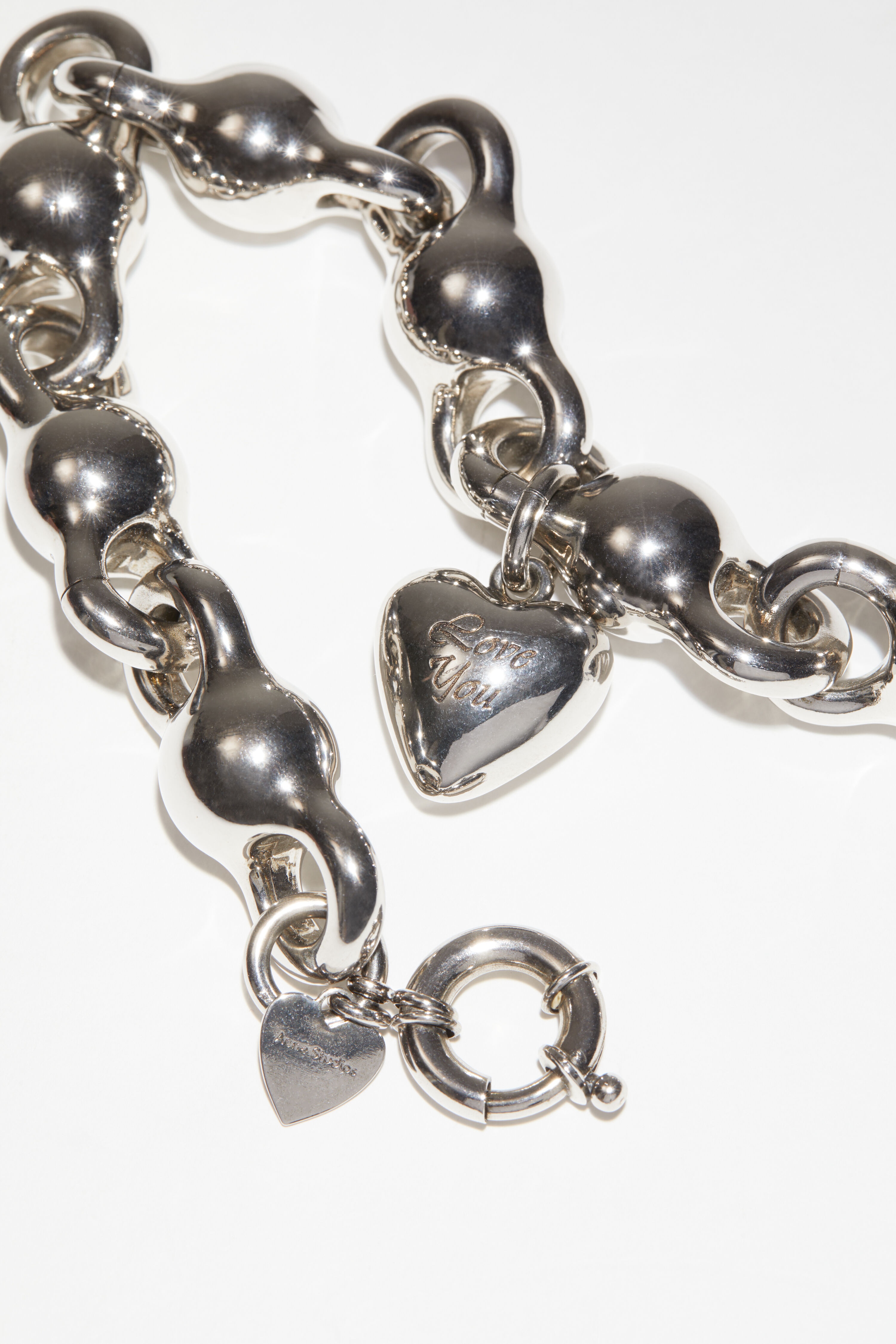 Acne Studios Women's Antique Silver Charm Bracelet