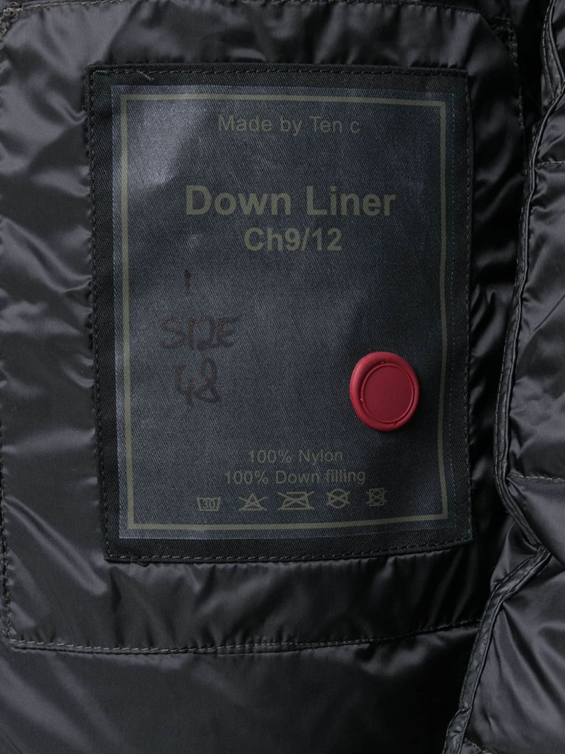 Ten C padded hooded jacket outlook