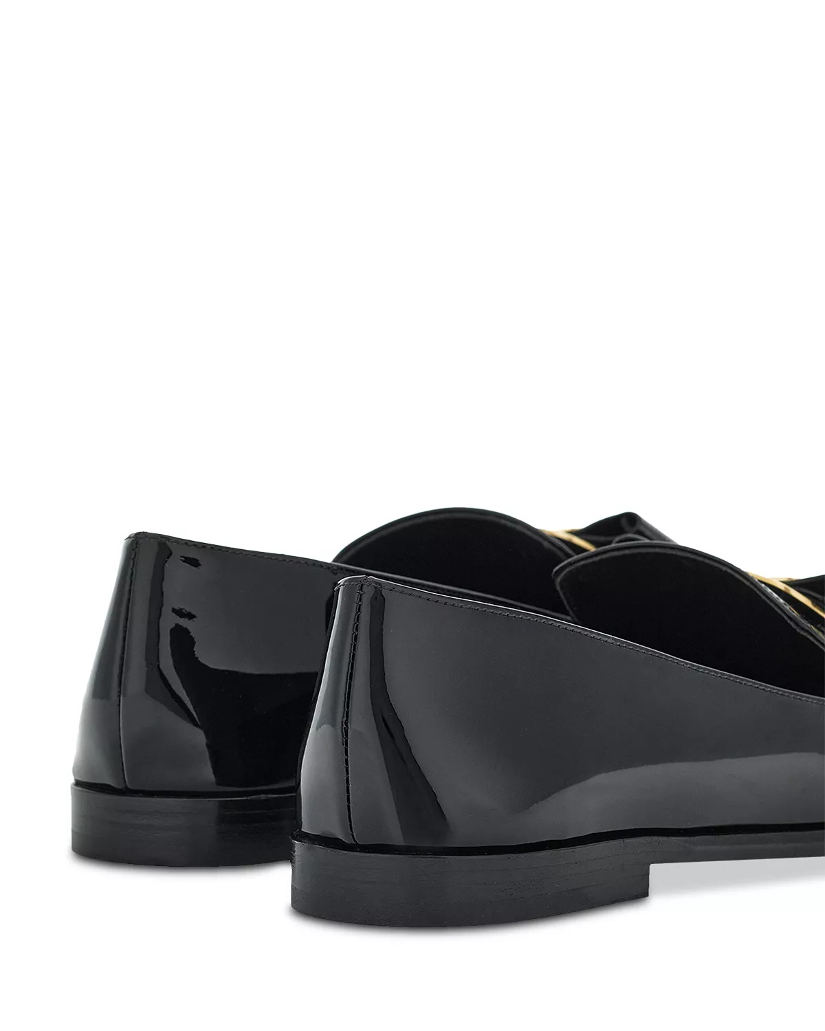 Women's Bow Patent Leather Loafers - 5