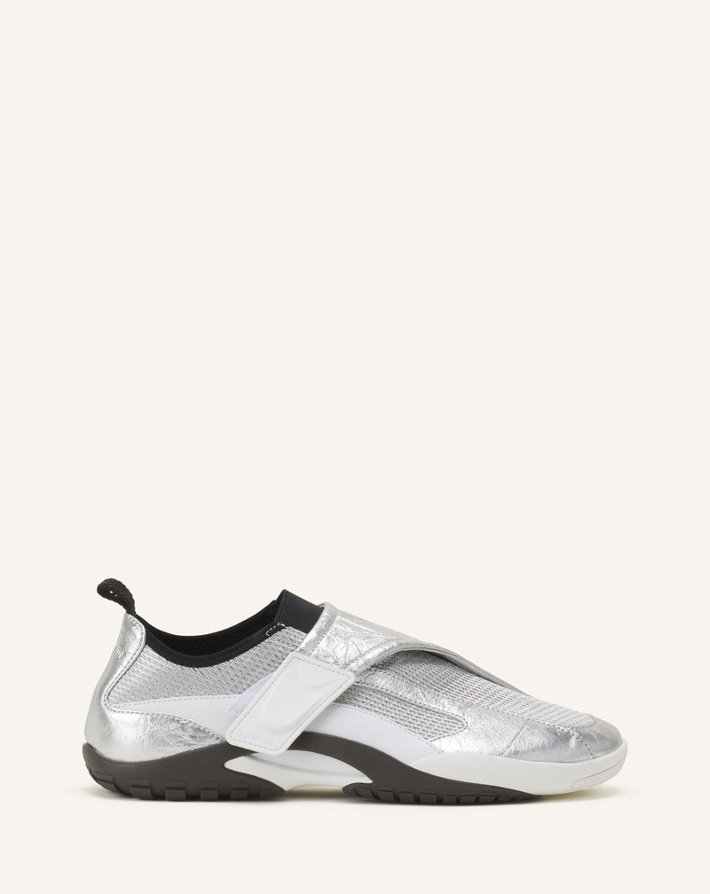 LNV1 SNEAKERS IN CRINKLED METALLIC LEATHER 1