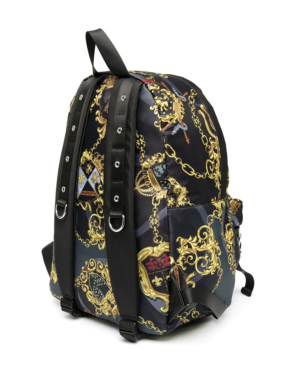 signature chain-link print backpack - 3