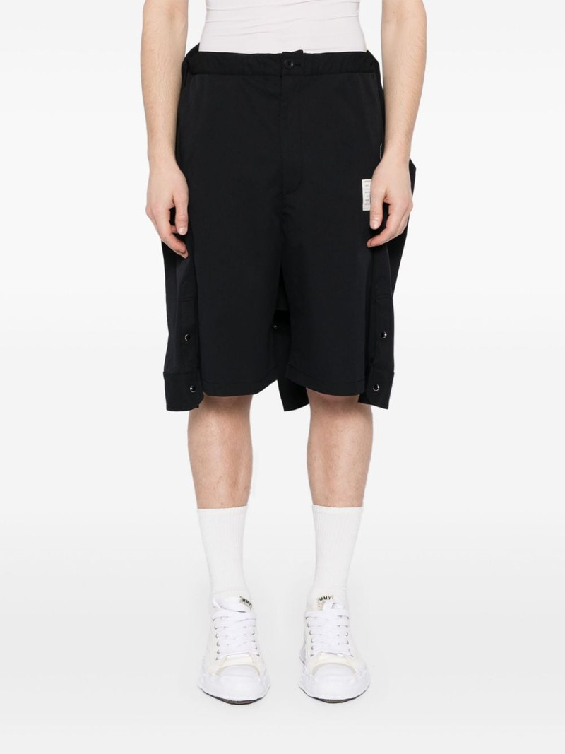 deconstructed combo cotton shorts 4