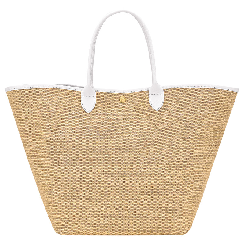 Le Pliage Collection M Basket bag White - Canvas 4