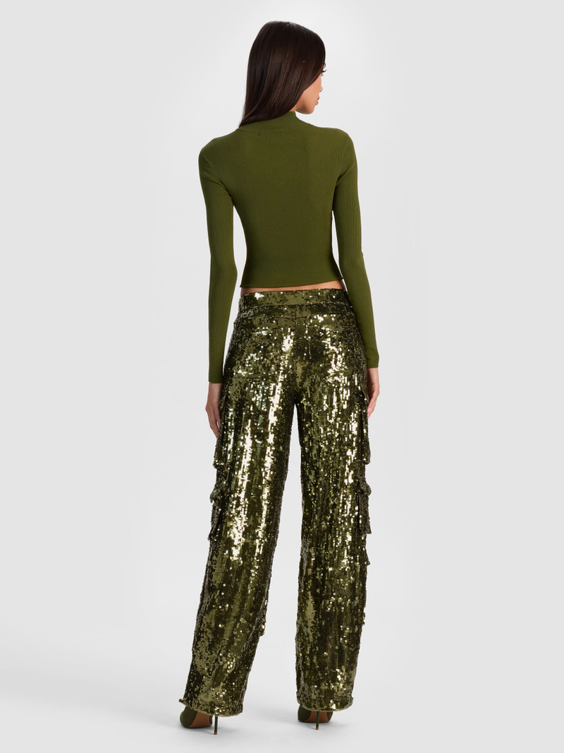 OLYMPIA SEQUIN CARGO PANT 5