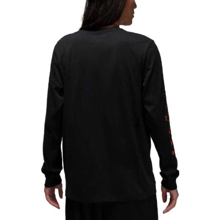 Air Jordan Long-Sleeve T-Shirt 'Black' FB7456-010 - 3
