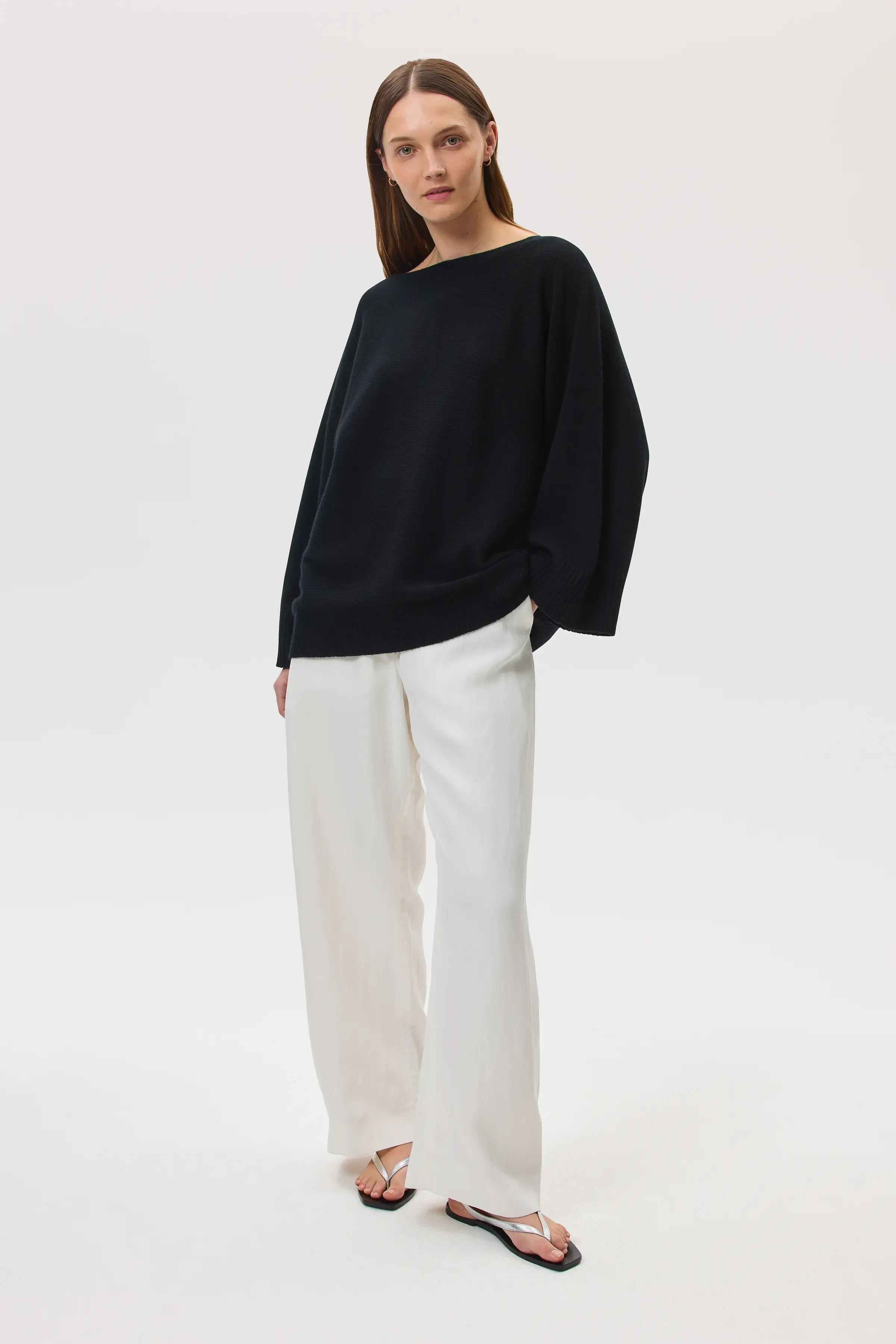 Cashmere Cape Black Jumper - 2