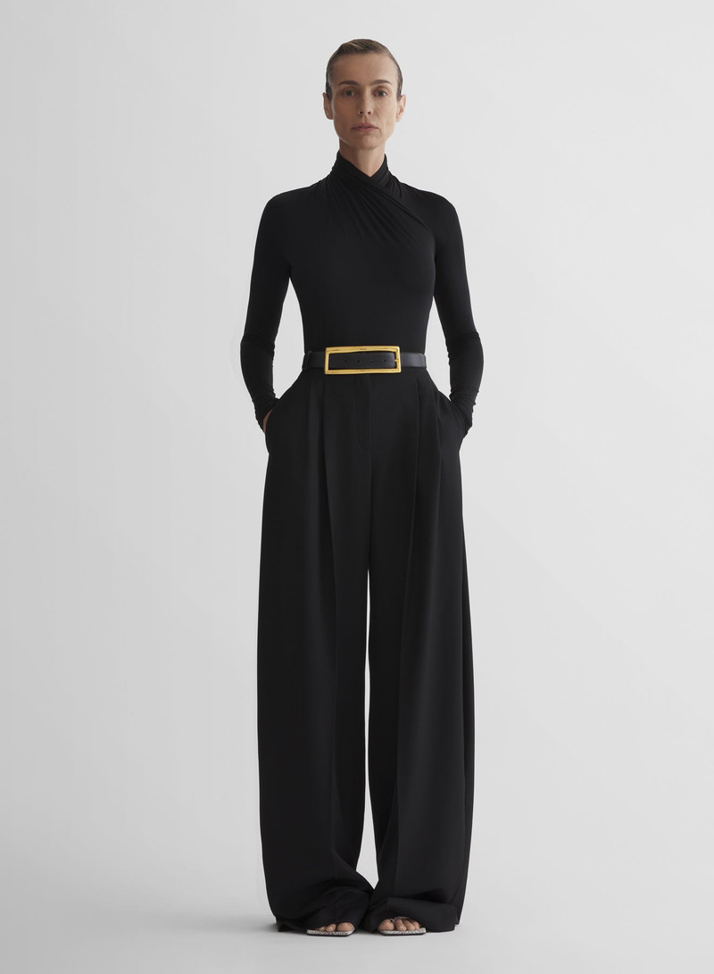 MUGLER black scarf bodysuit outlook
