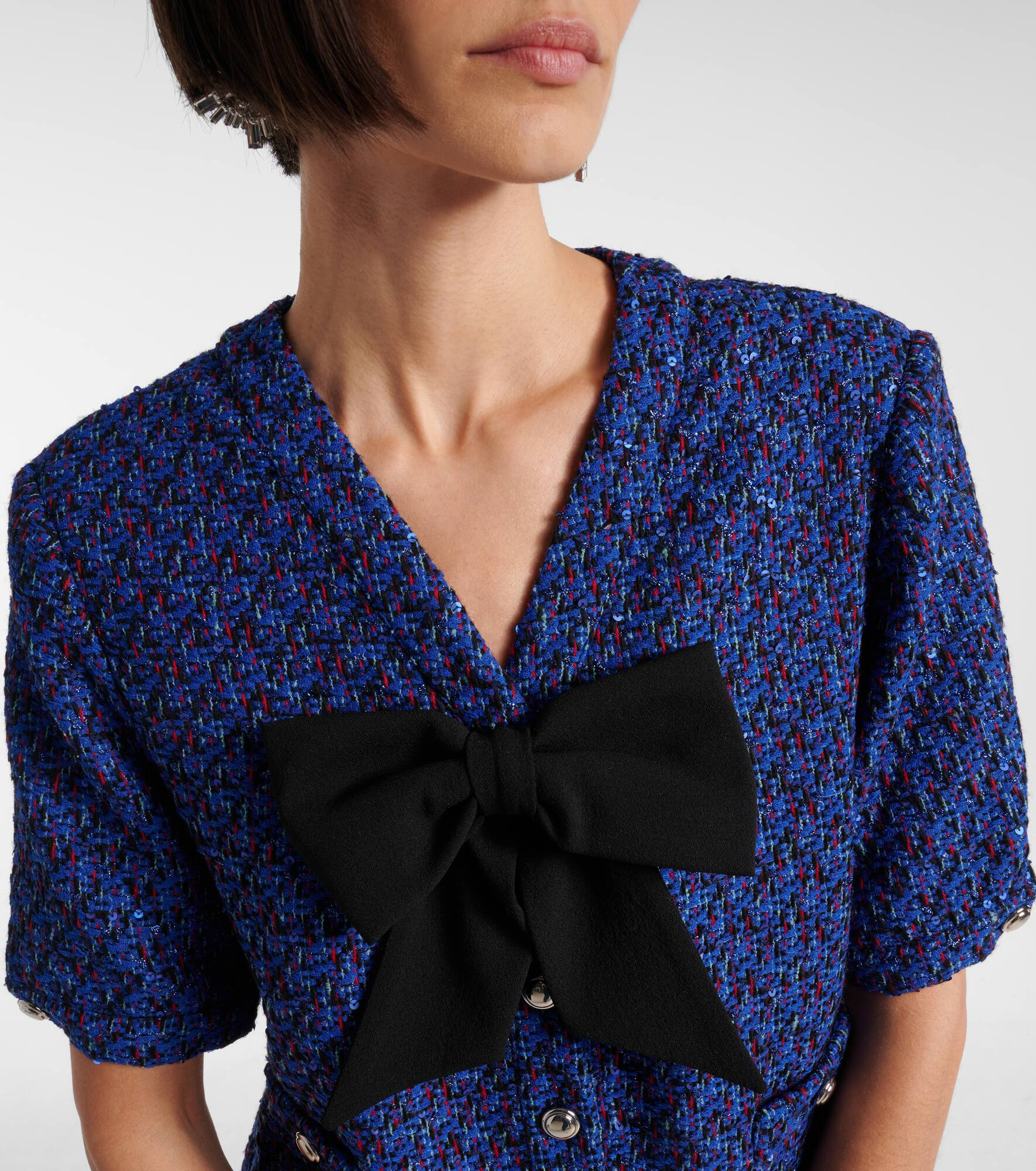 Sequined tweed minidress - 4