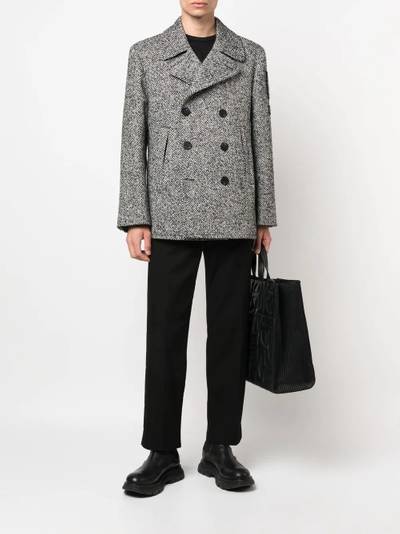 Neil Barrett double-breasted tweed coat outlook