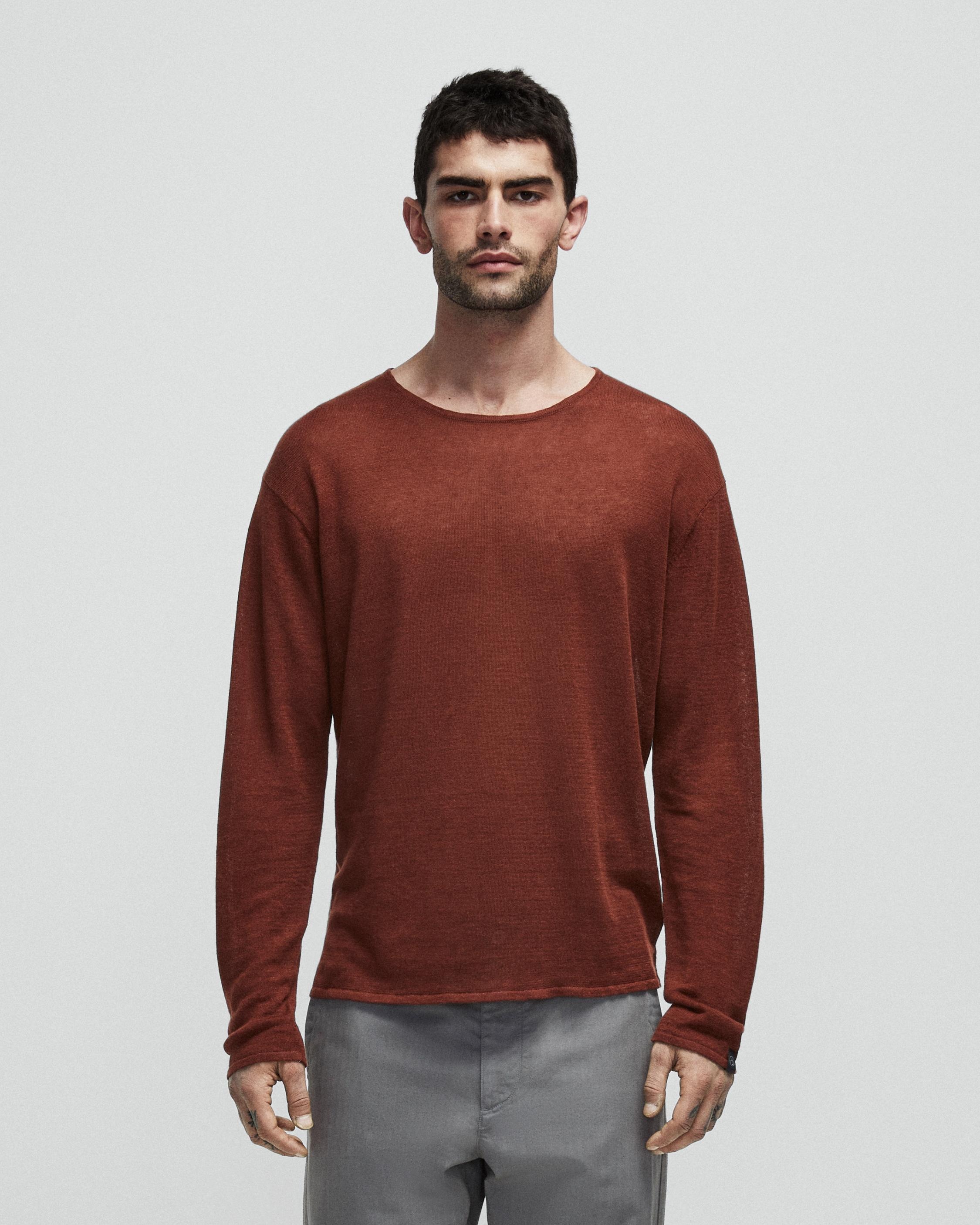 Kerwin Linen Long Sleeve Crew
Relaxed Fit Shirt - 4