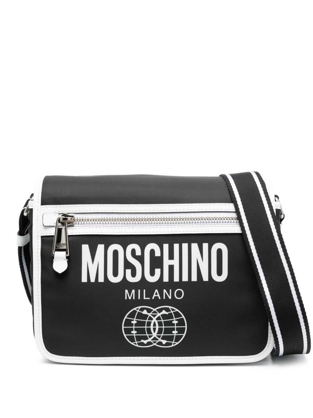 logo-print shoulder bag - 1