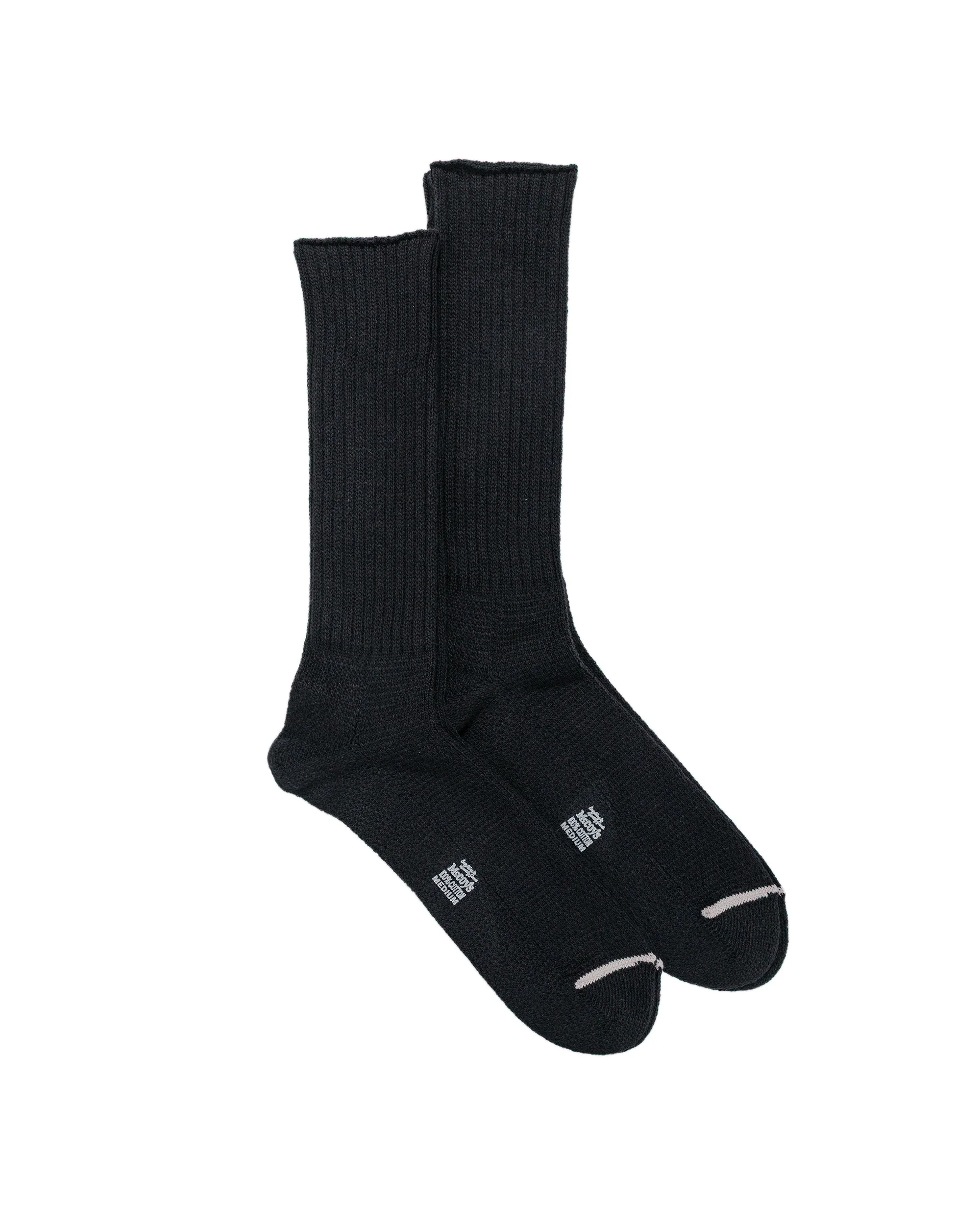 The Real McCoy’s MA22011 McCoy's 2PCS Pack Socks Black - 1