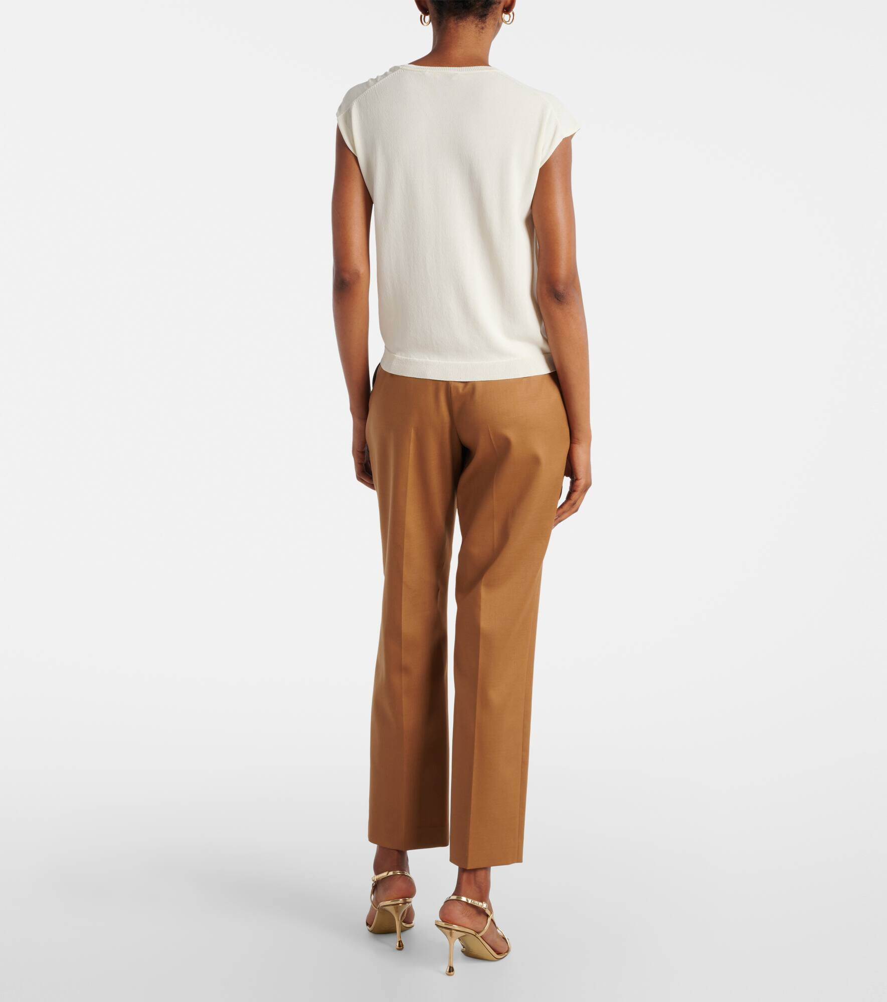 Asymmetrical jersey top - 3