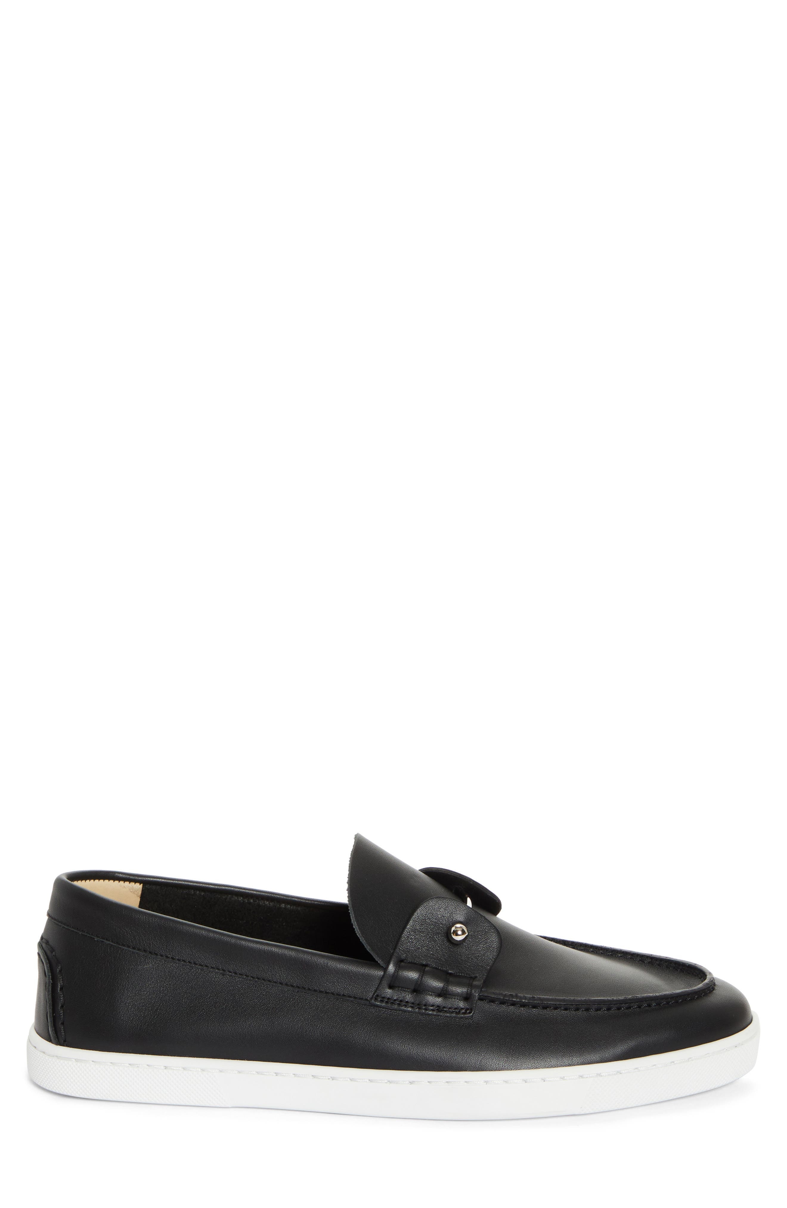Christian Louboutin Chambeliboat Flat Loafer in Bk01-Black at Nordstrom - 3