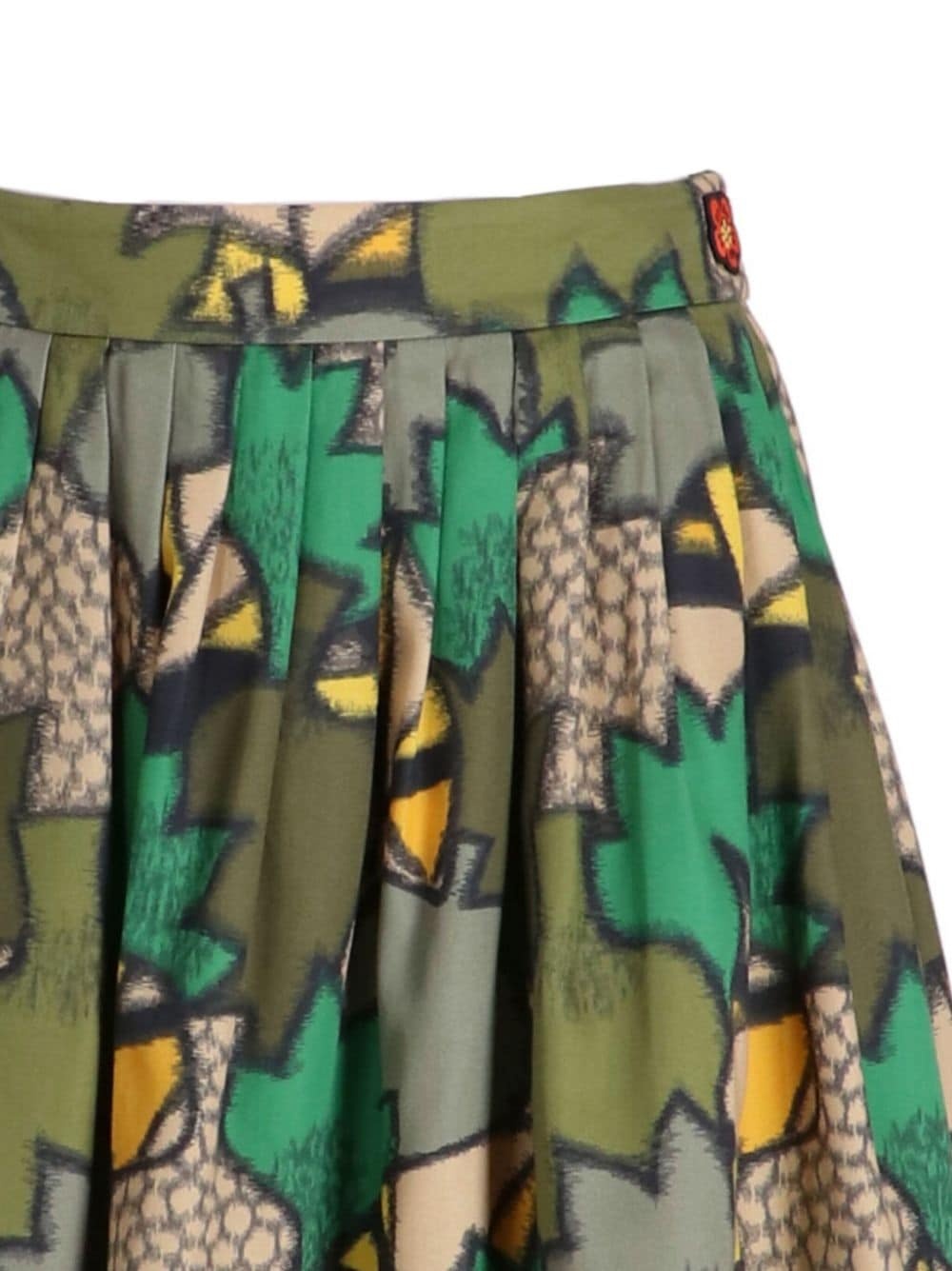 camouflage-print pleated mini skirt - 2