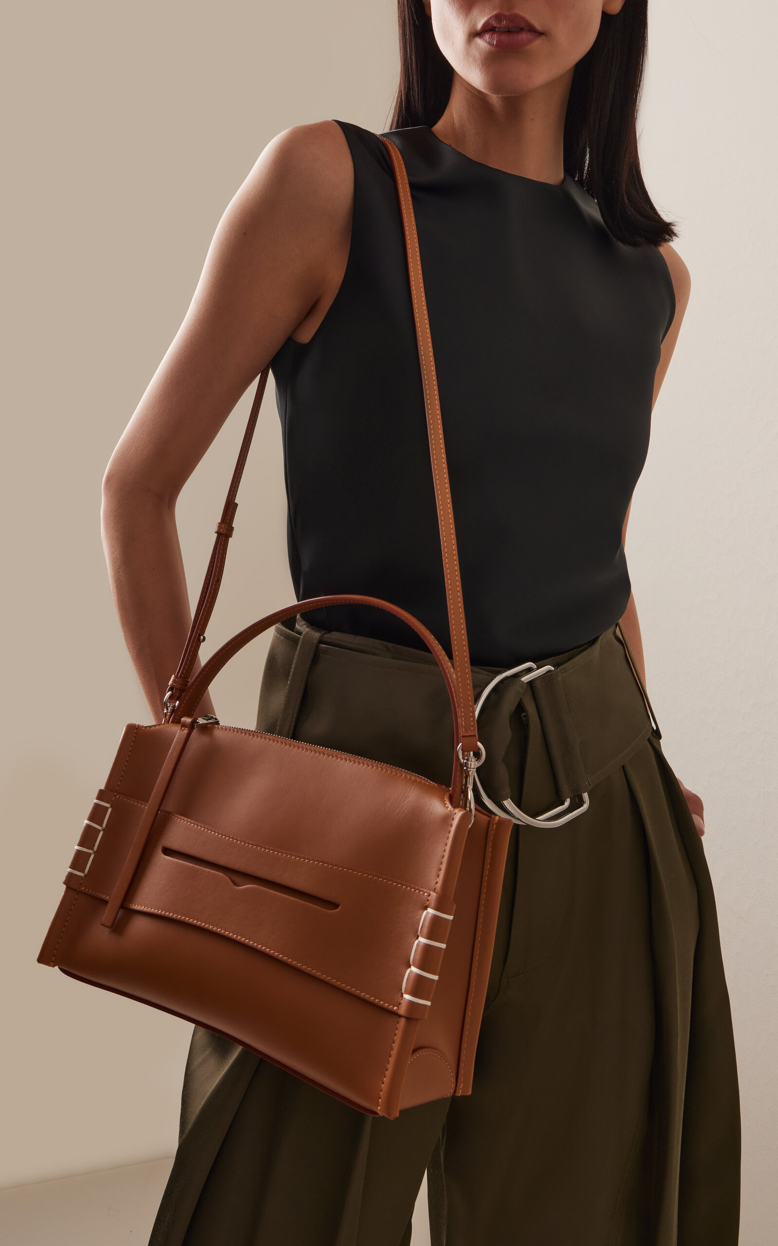 Leather Loafer Bag tan - 3