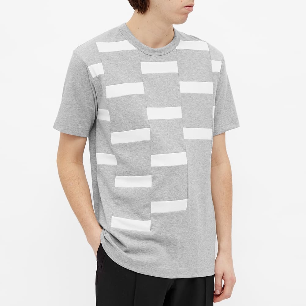 Comme des Garcons SHIRT Rectangle Geo Pattern Insert Tee - 4