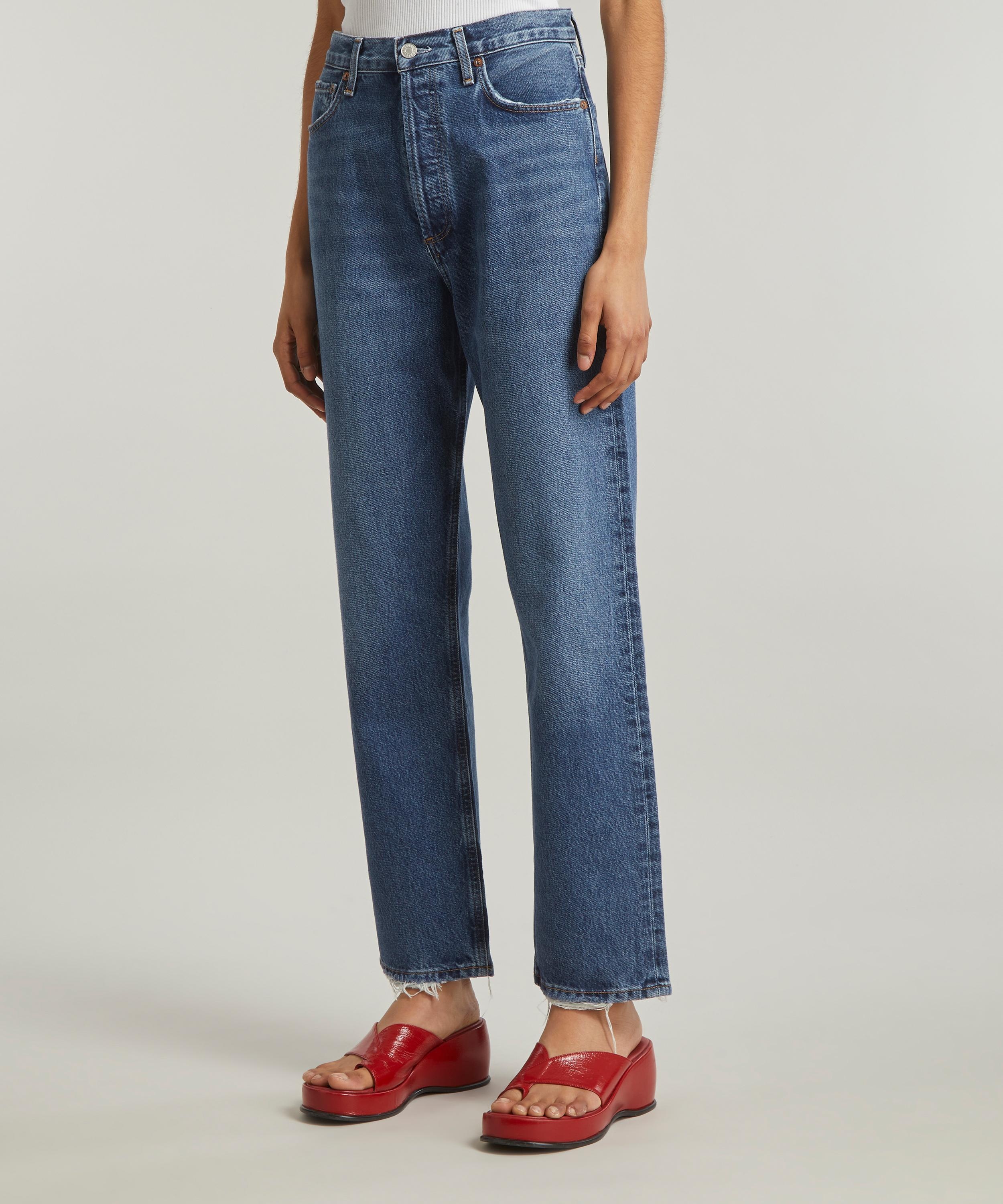 90s Pinch Waist High Rise Straight Jeans - 3