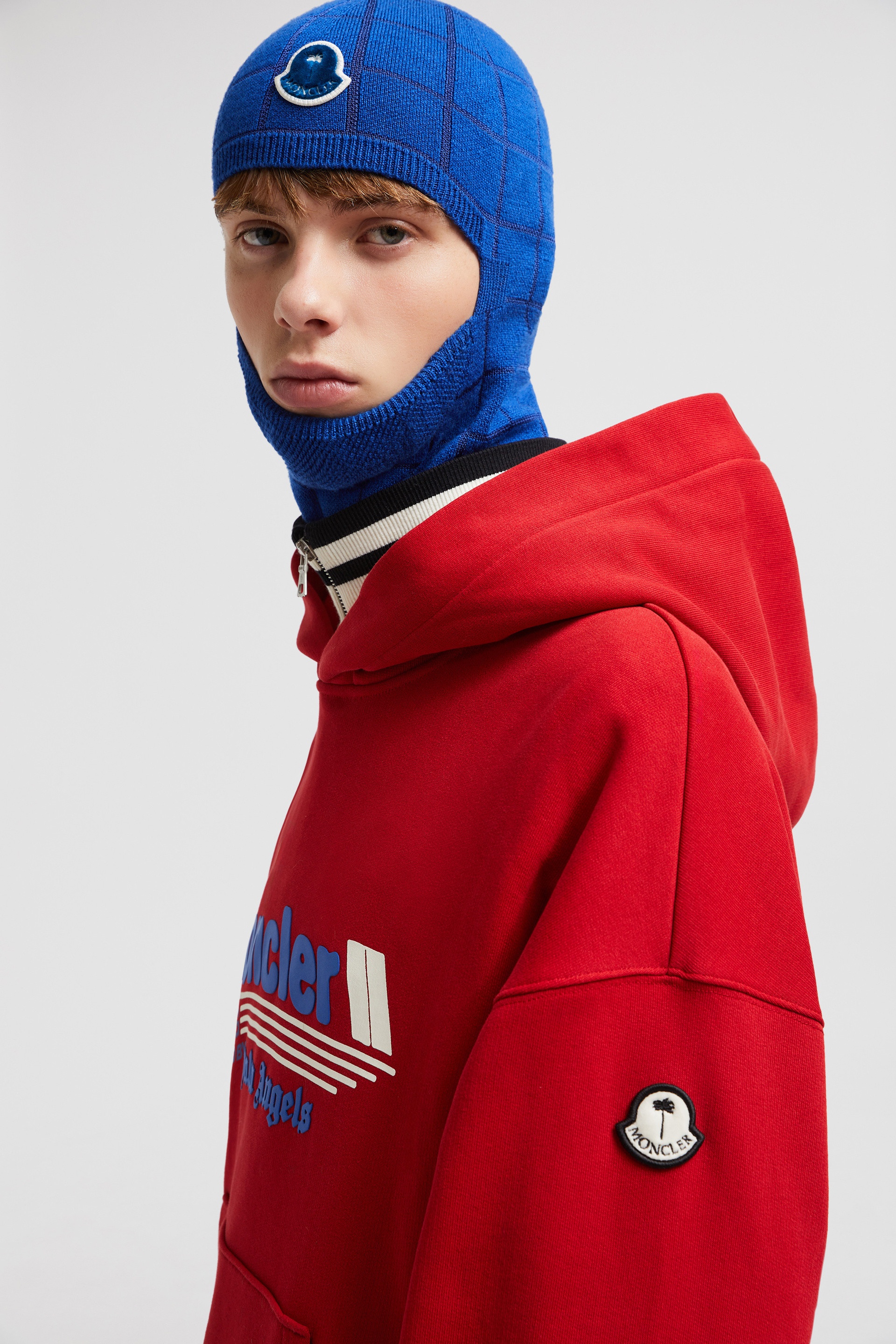 Moncler x Palm Angels Racing Logo Cotton Hoodie - 4