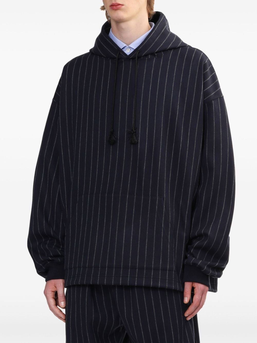 stripe pattern hoodie - 3