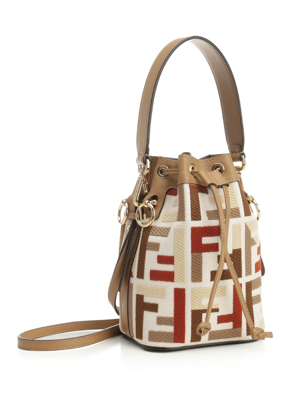 Mini Mon Tresor Canvas Ricamo Handbags Multicolor - 2