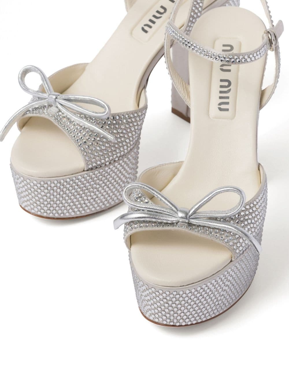 115mm crystal-embellished platform sandals - 4