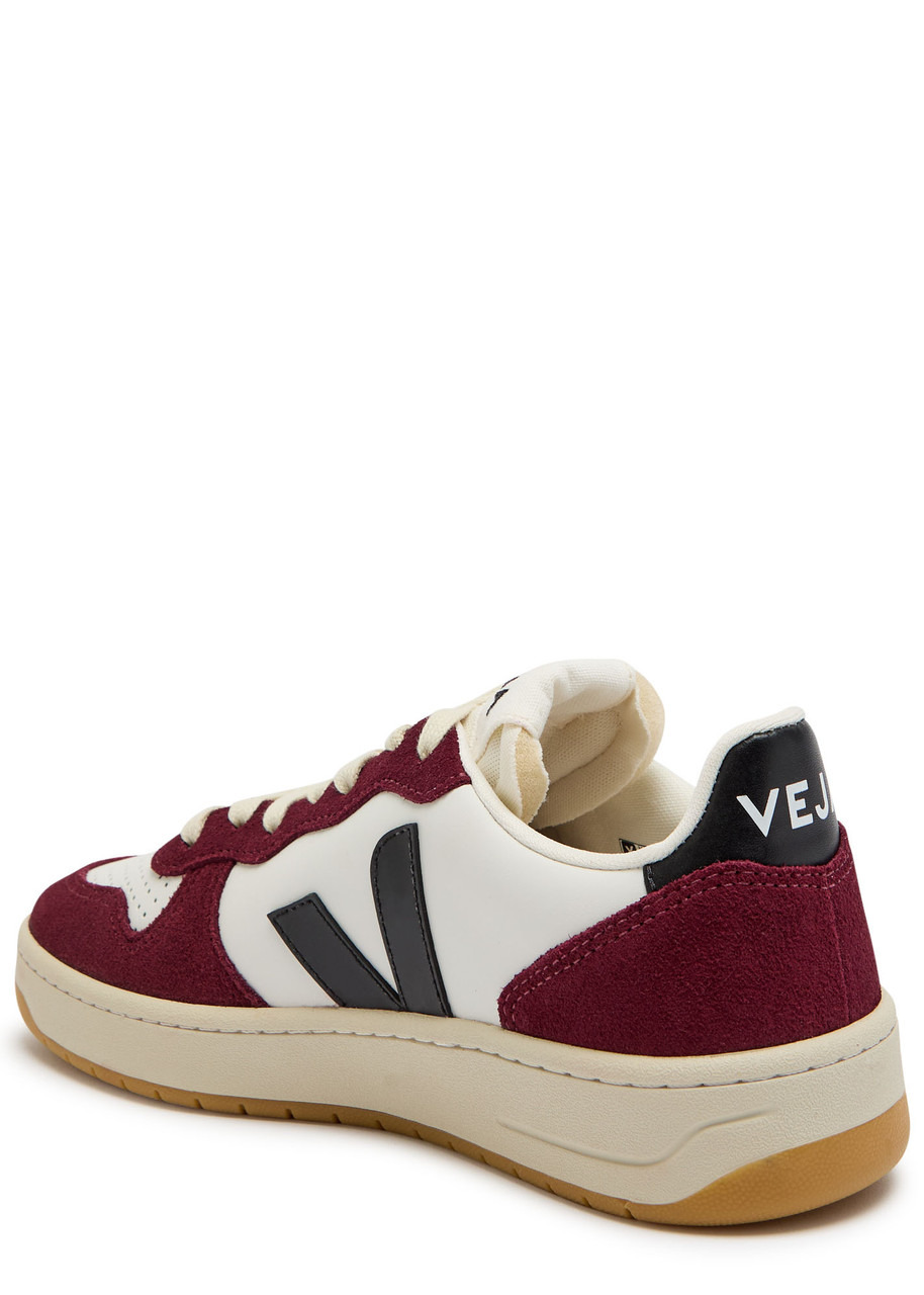 Veja V-10 Prime Panelled Leather Sneakers - 2